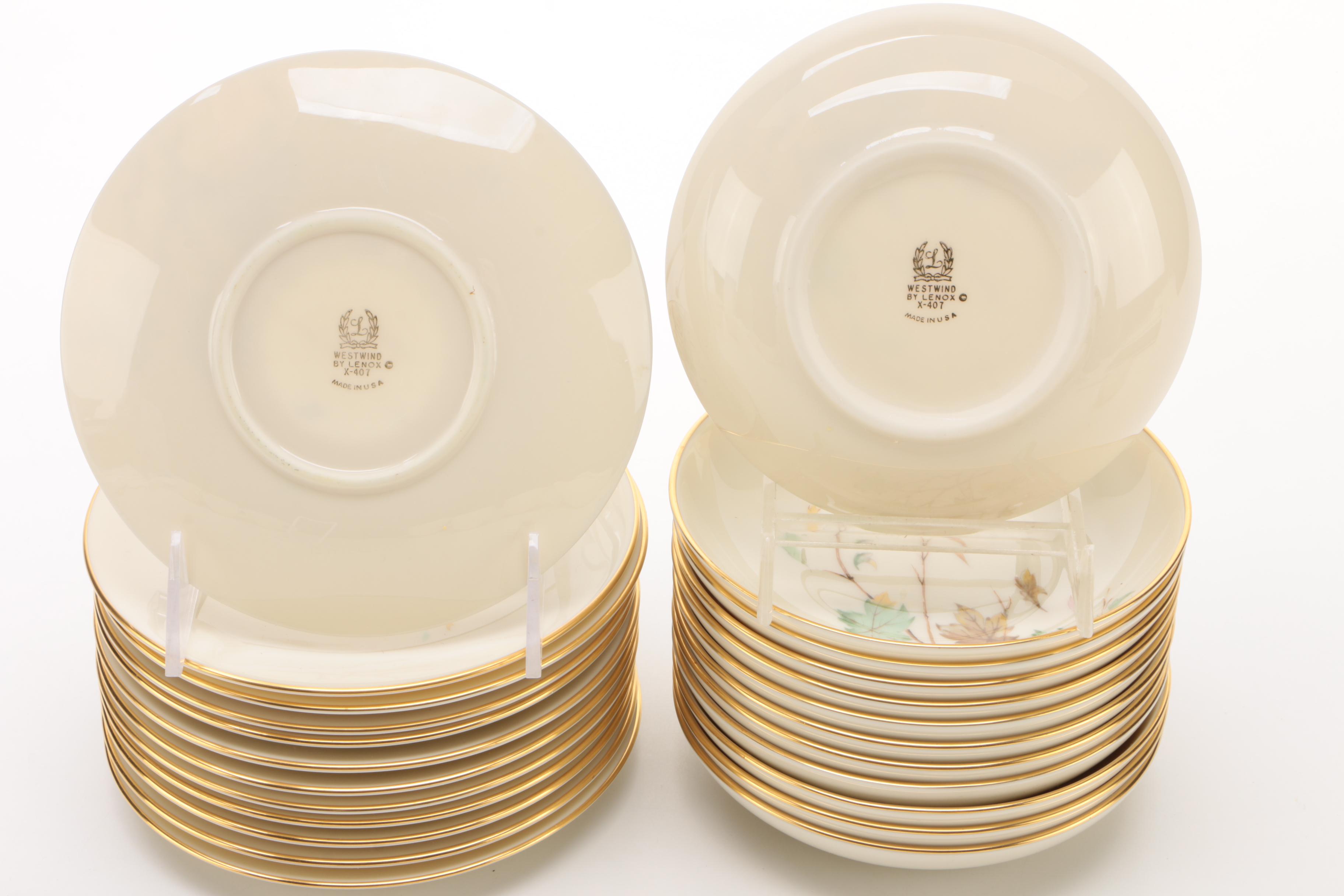 Lenox "Westwind" Bone China Dinnerware, Mid/Late 20th Century