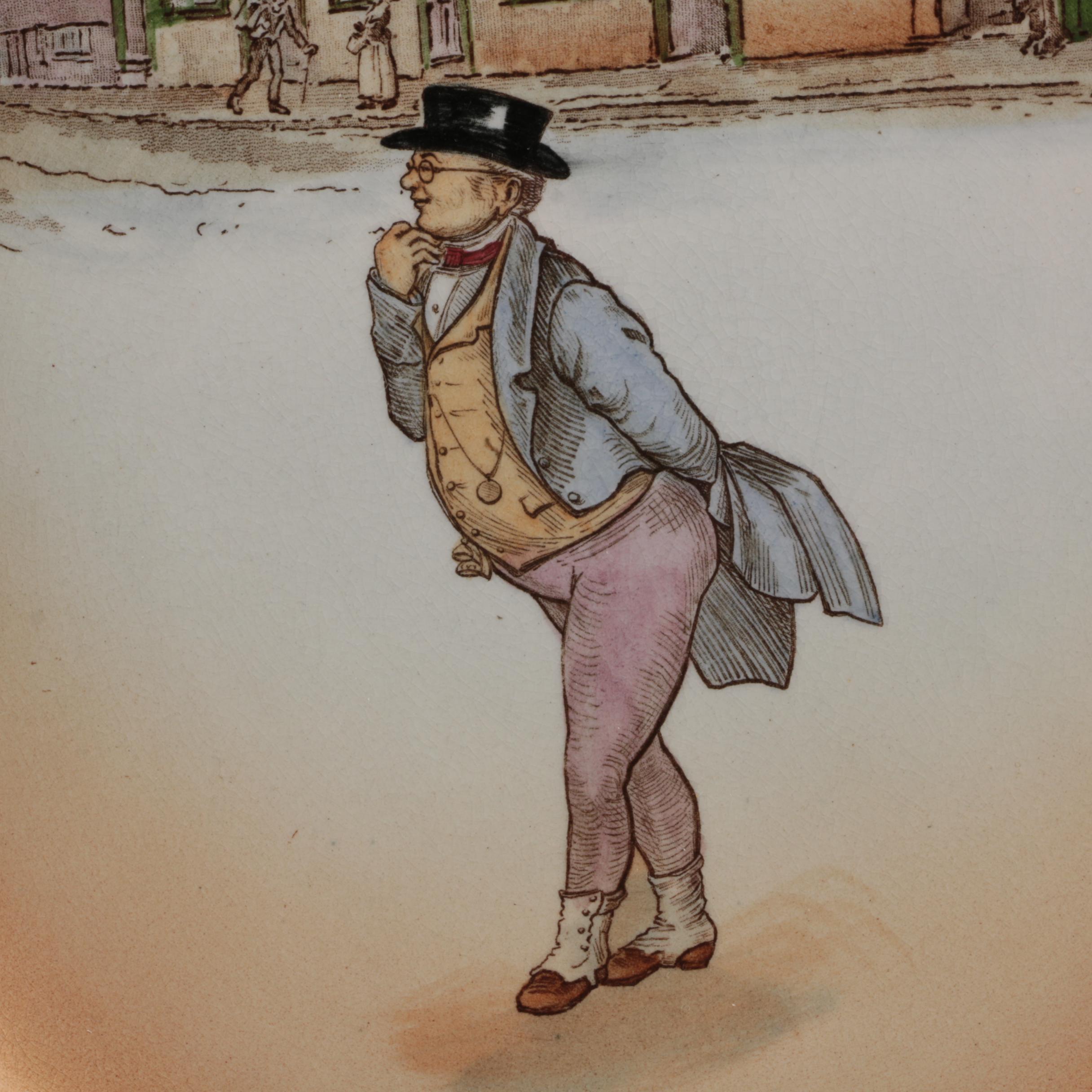 Royal Doulton "Dickens: Mr. Pickwick" Ceramic Dinner Plate, Early 20th C.