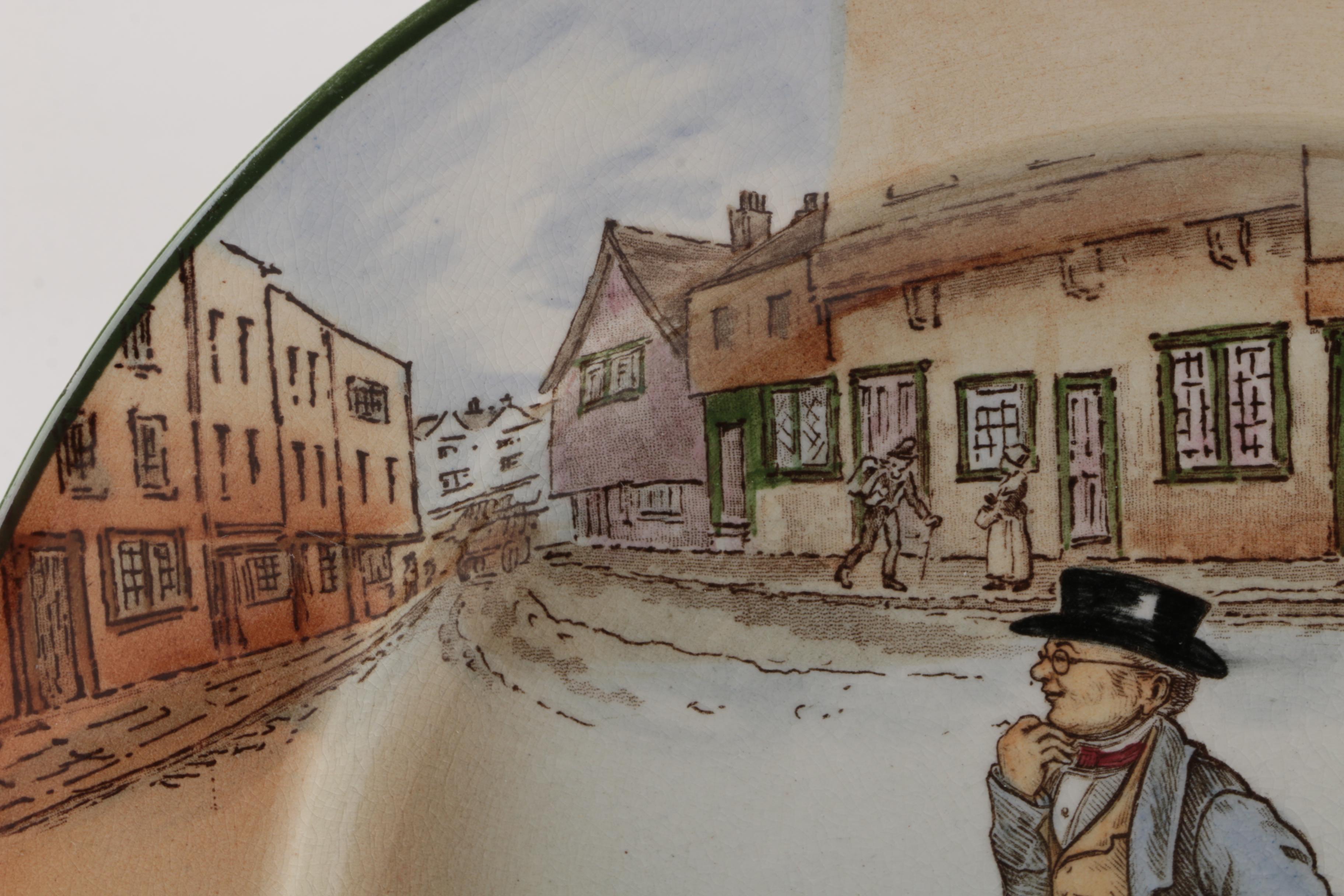 Royal Doulton "Dickens: Mr. Pickwick" Ceramic Dinner Plate, Early 20th C.