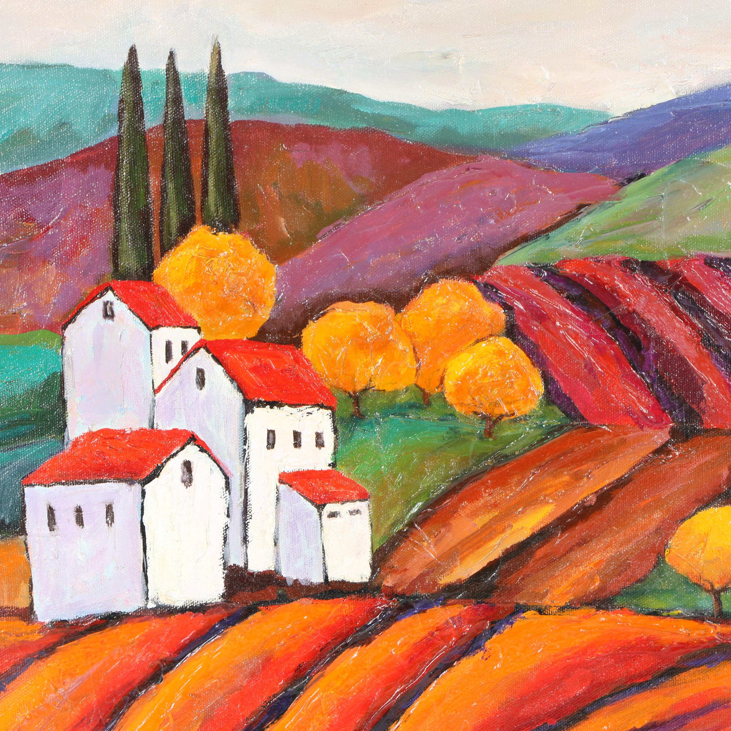 Alexander Khomsky Oil Painting "Yellow Trees"