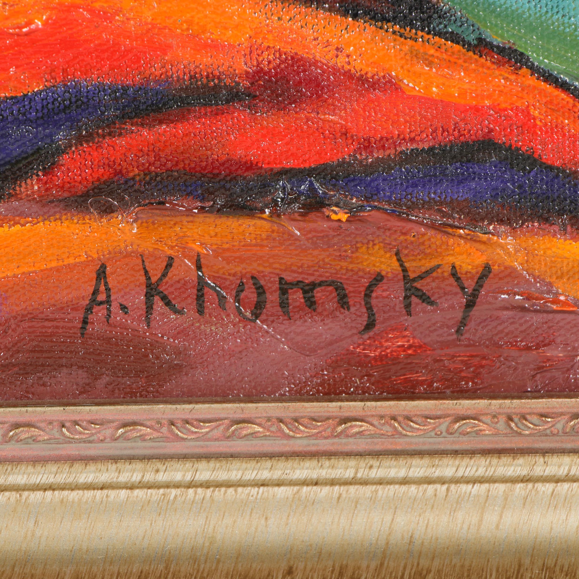 Alexander Khomsky Oil Painting "Yellow Trees"