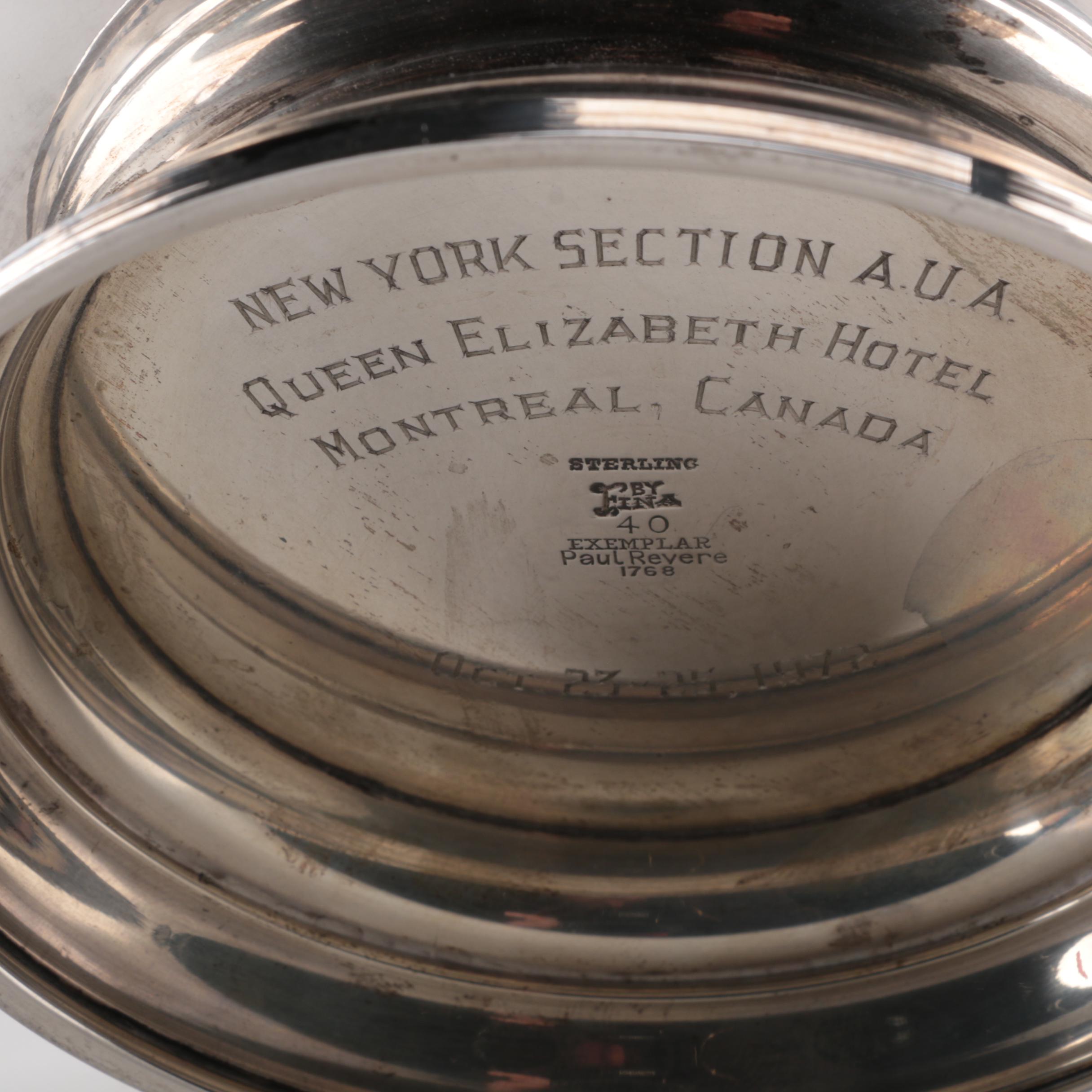 Michael C. Fina Sterling Silver "Paul Revere" Serving Bowl