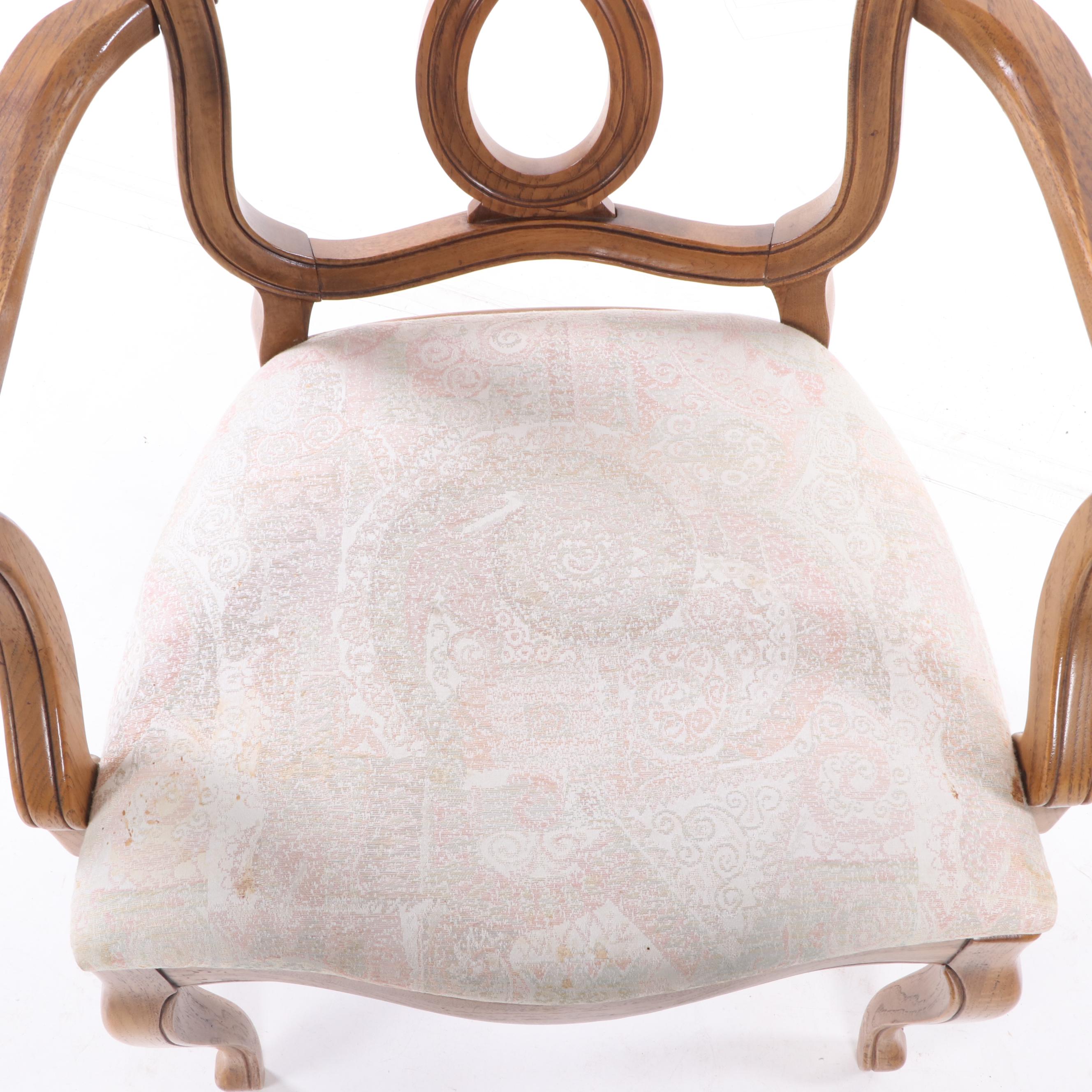 Thomasville "Tableau" Expandable Dining Table and Chair Set, Mid 20th Century