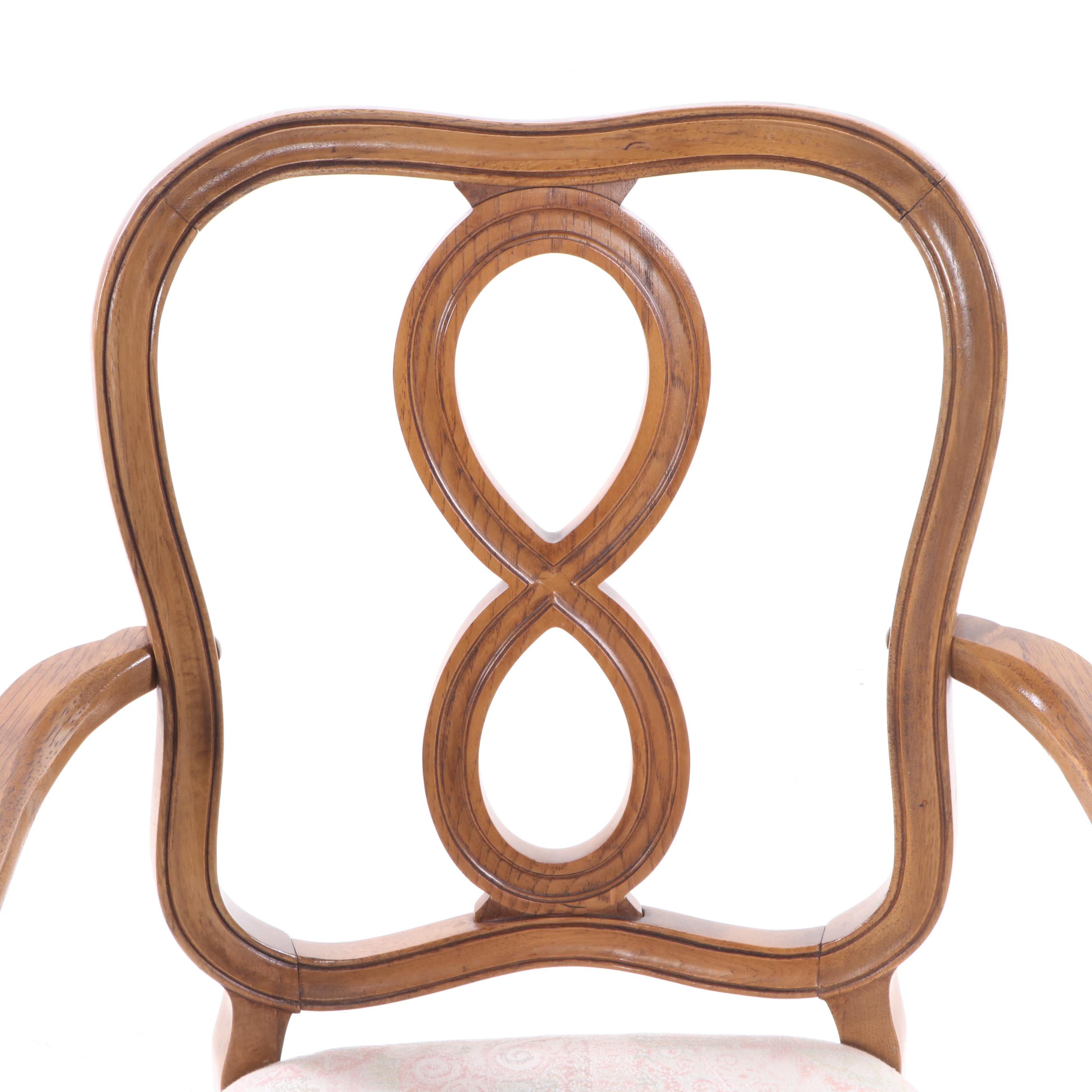 Thomasville "Tableau" Expandable Dining Table and Chair Set, Mid 20th Century