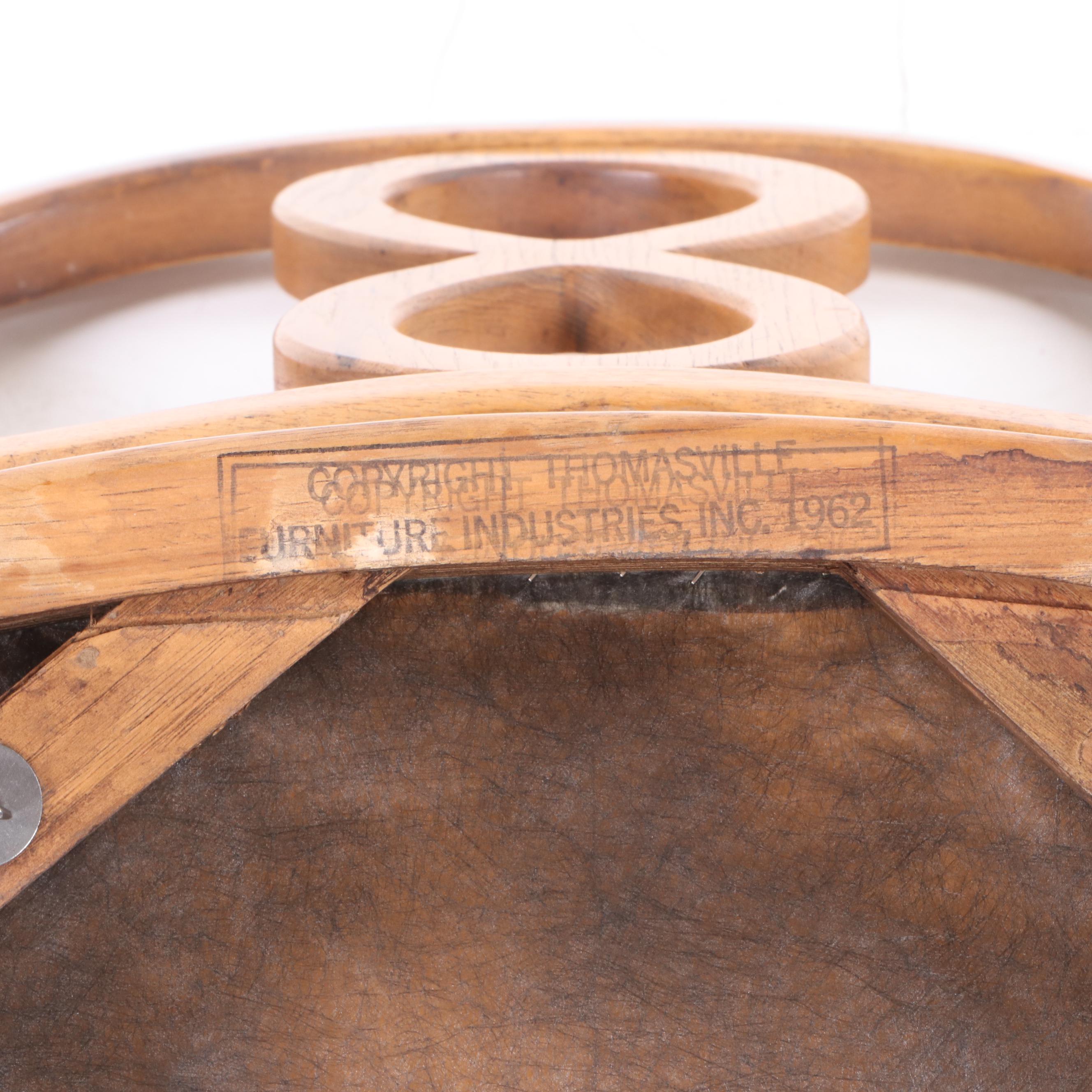 Thomasville "Tableau" Expandable Dining Table and Chair Set, Mid 20th Century