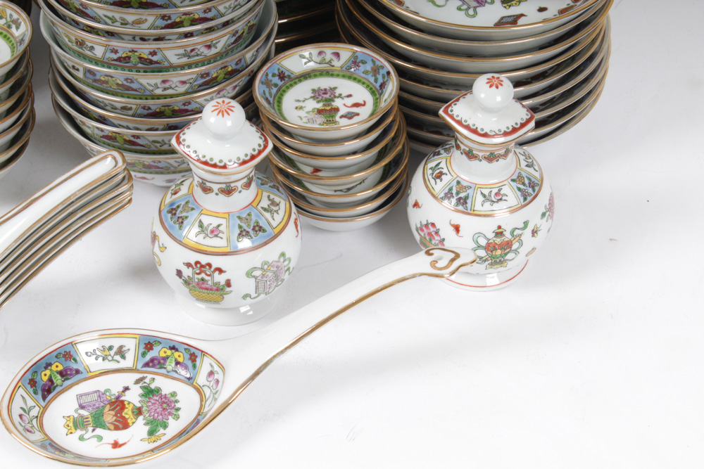 Chinese Hand-Painted Porcelain Tableware