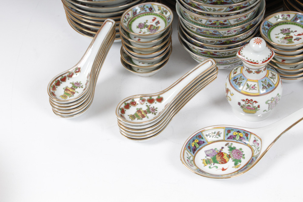Chinese Hand-Painted Porcelain Tableware