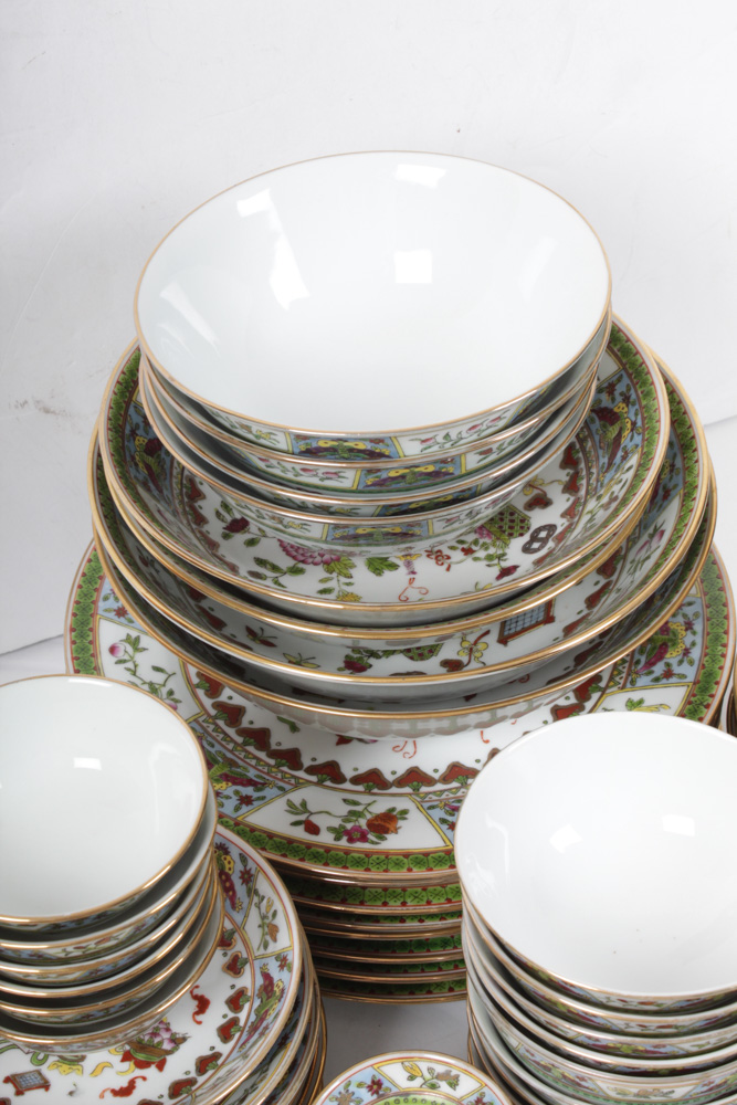Chinese Hand-Painted Porcelain Tableware