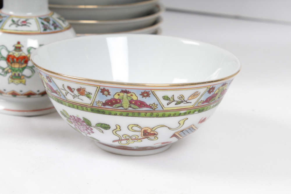 Chinese Hand-Painted Porcelain Tableware