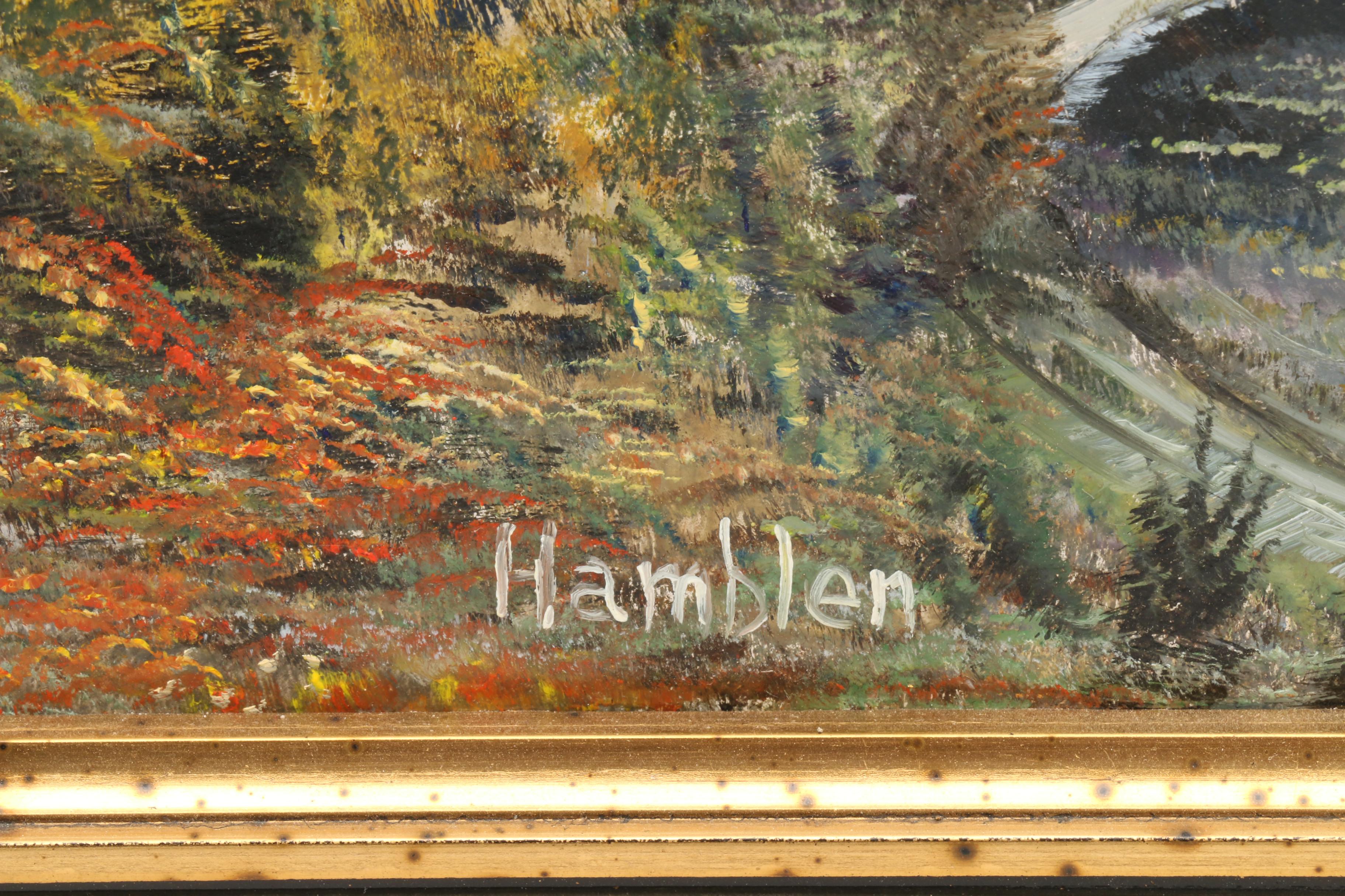 Robert Hamblen Oil Painting of Vermont Landscape