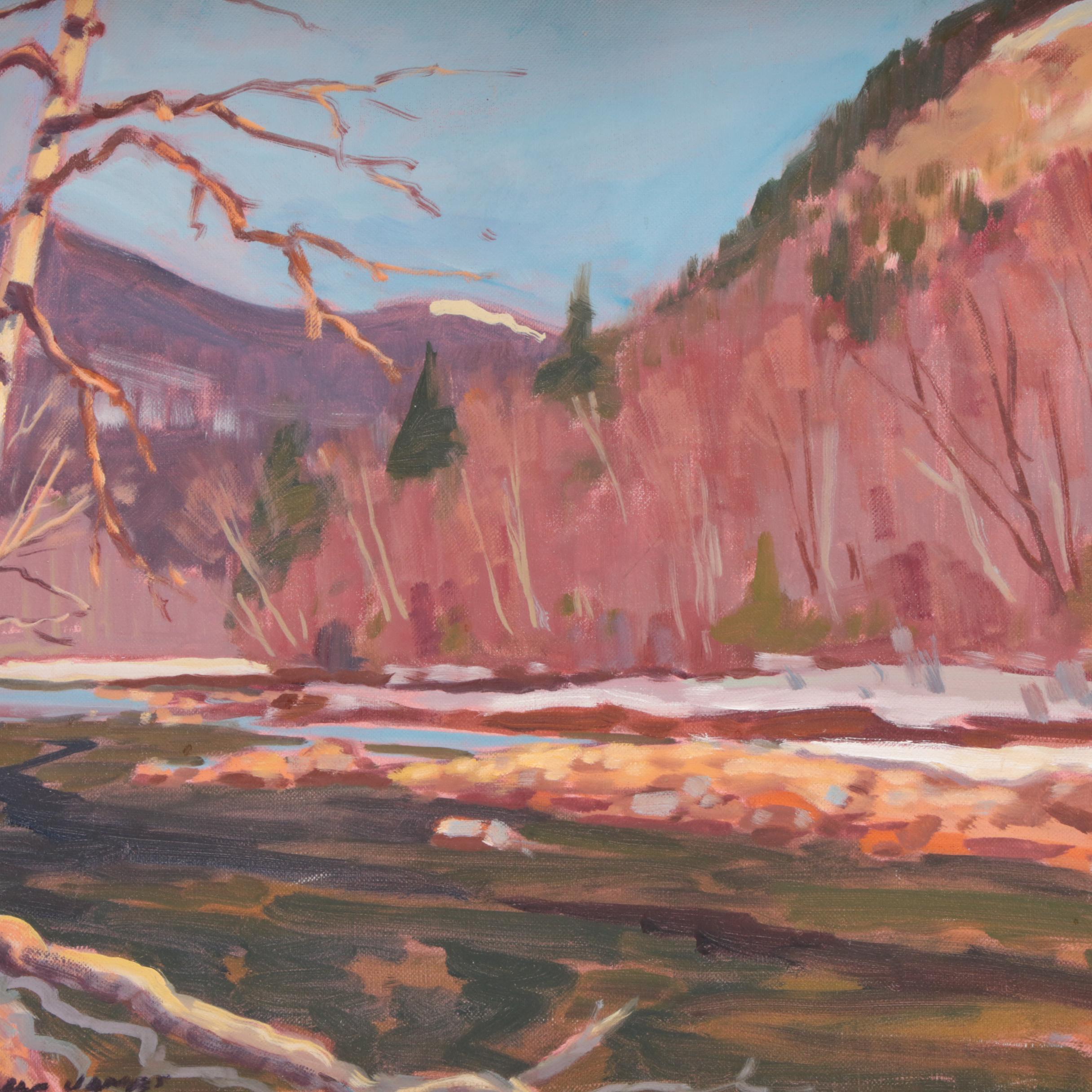 Paul Noble James Oil Painting "Turn in the River"