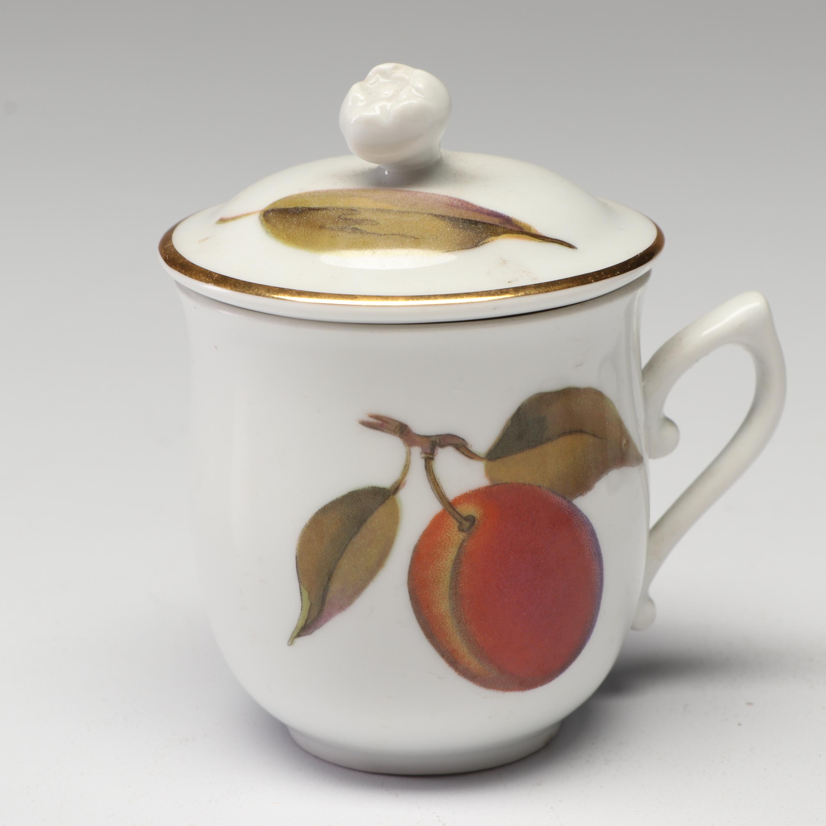 Royal Worcester "Evesham" Porcelain Pots de Creme