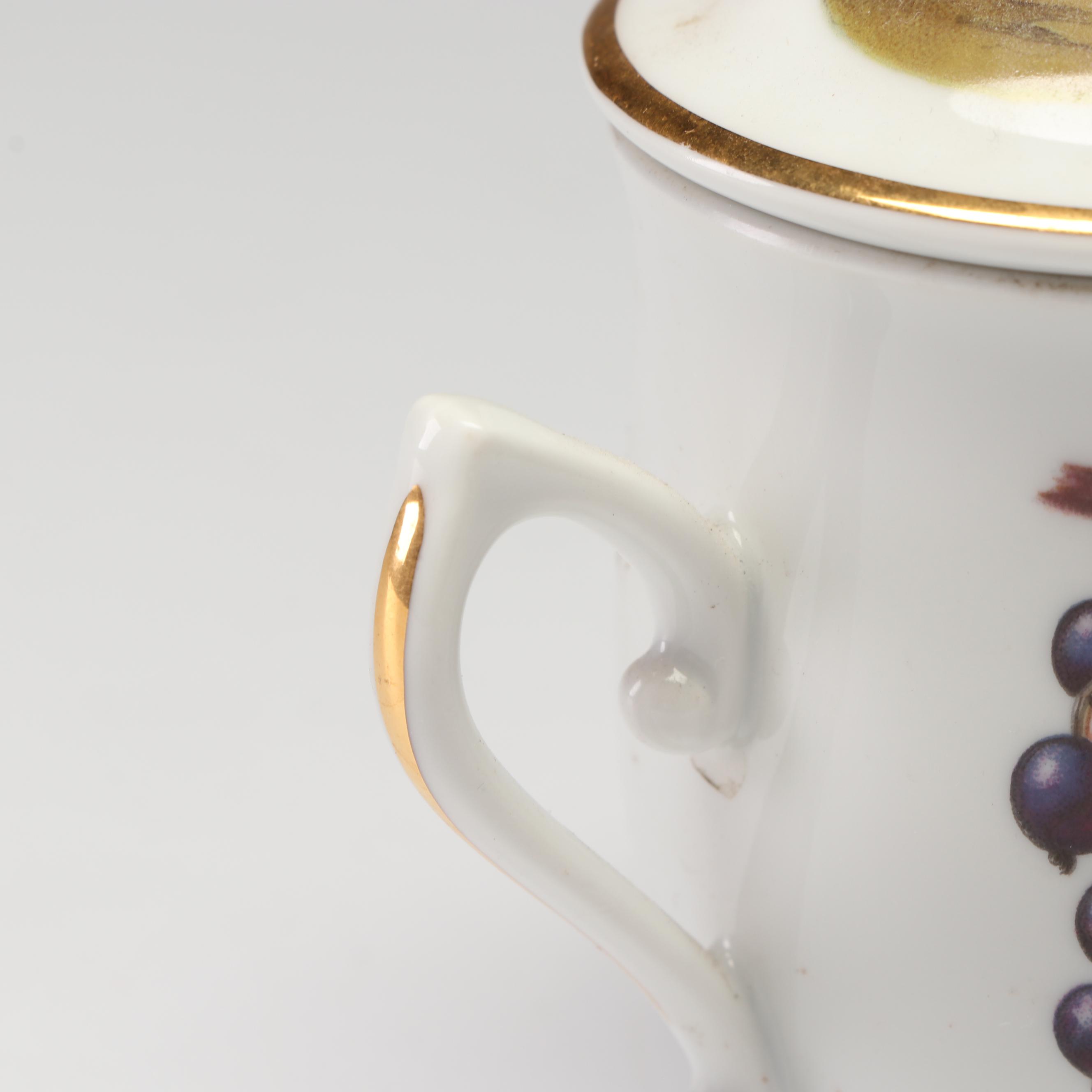 Royal Worcester "Evesham" Porcelain Pots de Creme