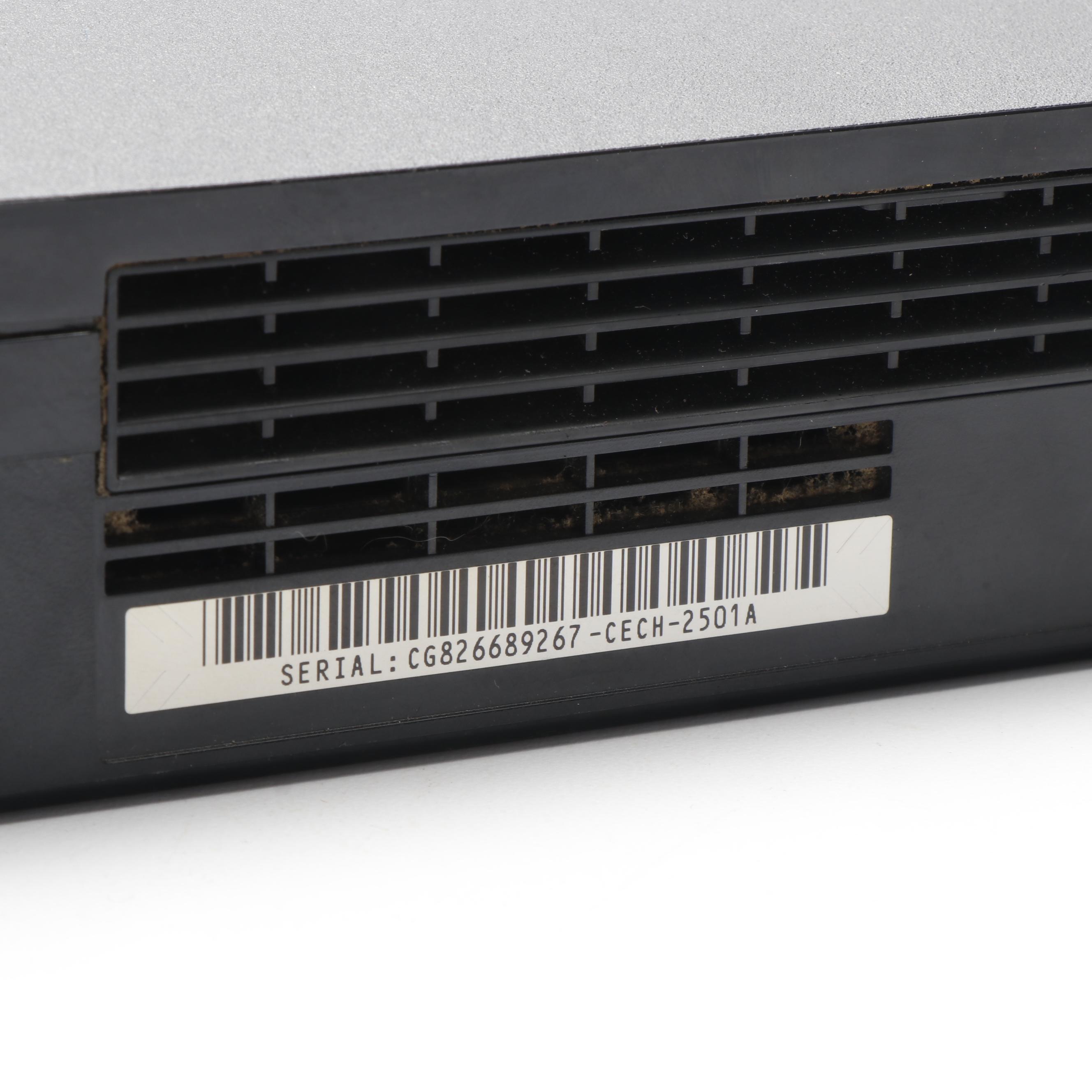 Sony Playstation 3 Slim with Wireless Controllers and Video Games