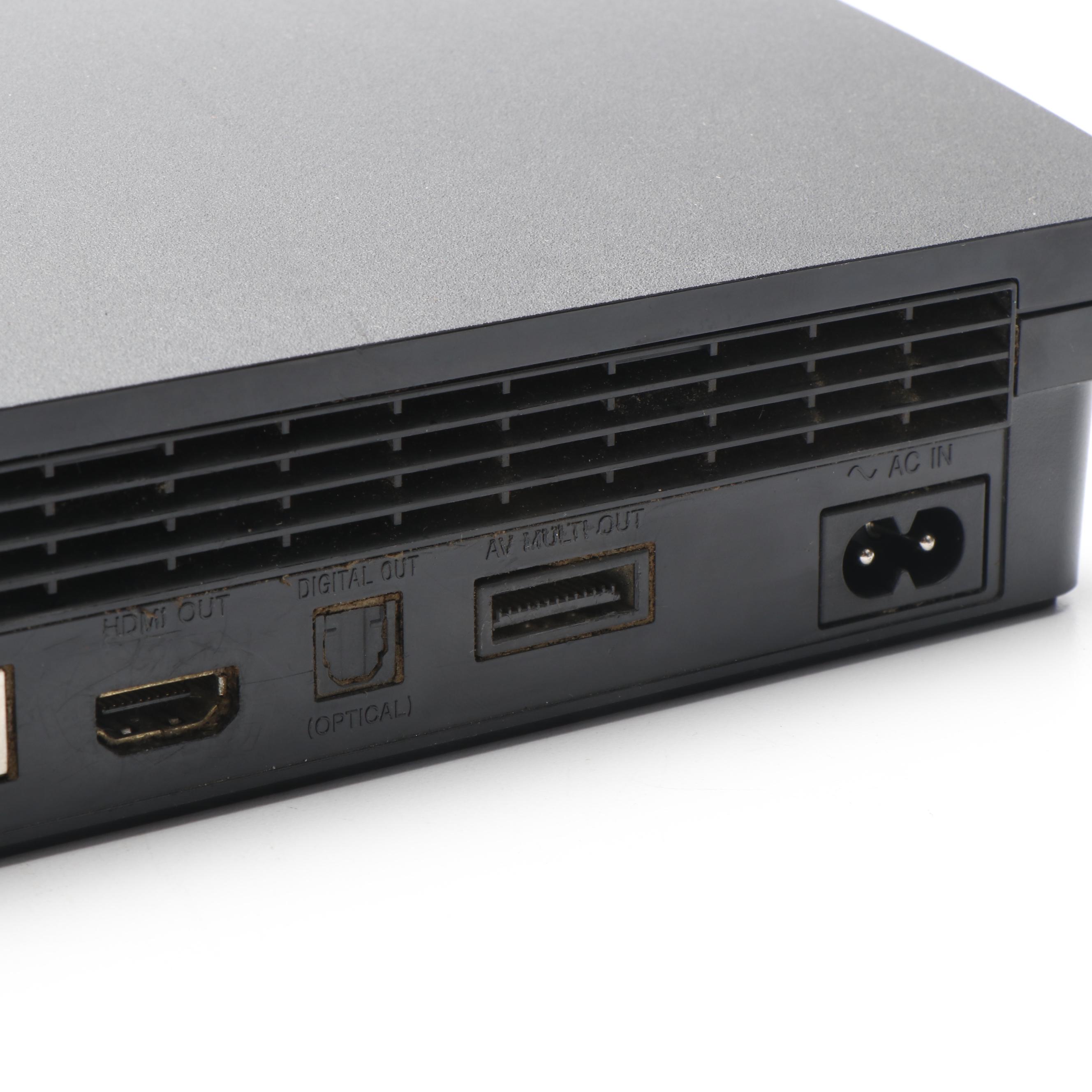 Sony Playstation 3 Slim with Wireless Controllers and Video Games