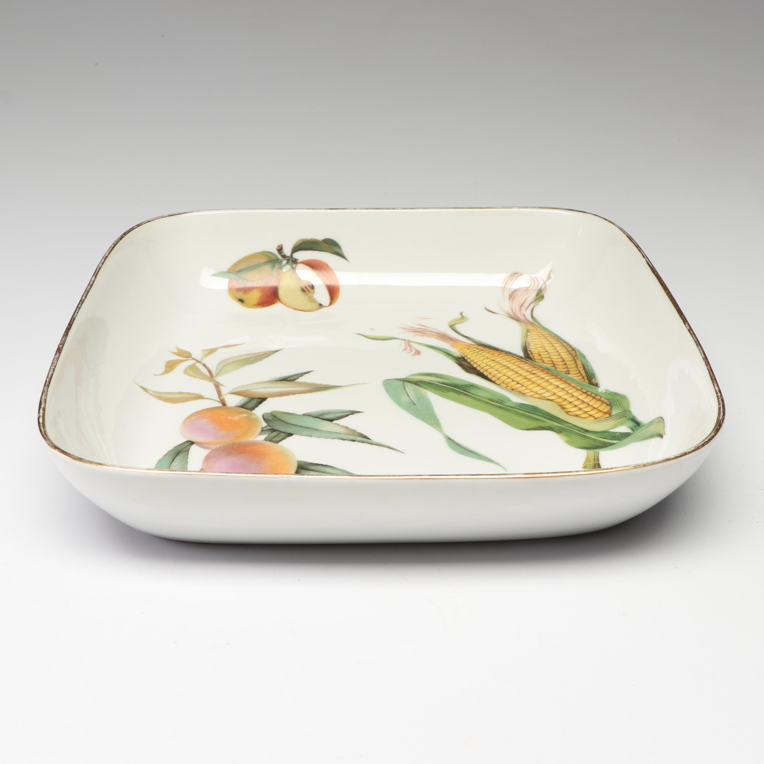 Lourioux "Le Faun" and Royal Worcester "Evesham" Ramekins and Bakeware