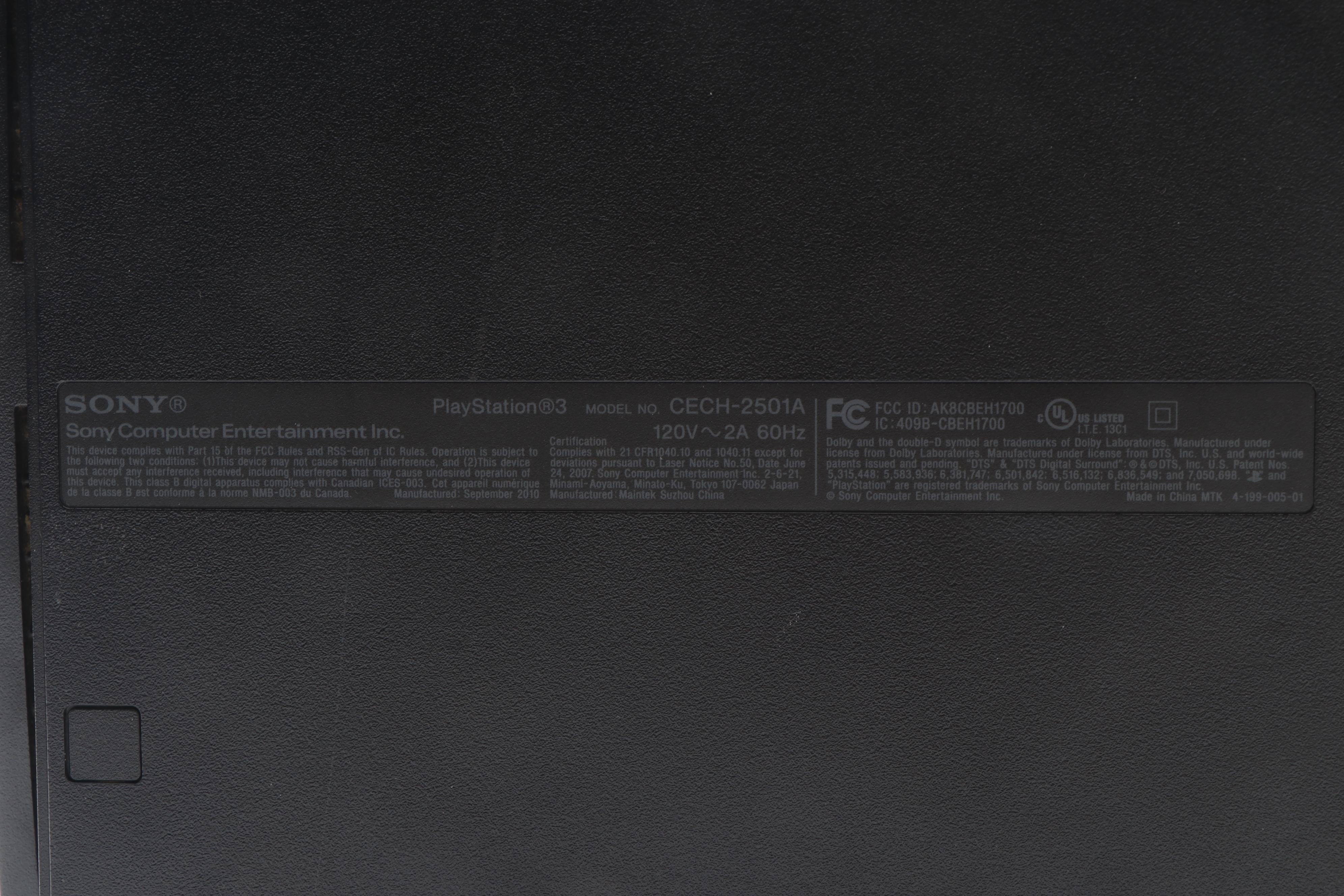 Sony Playstation 3 Slim with Wireless Controllers and Video Games