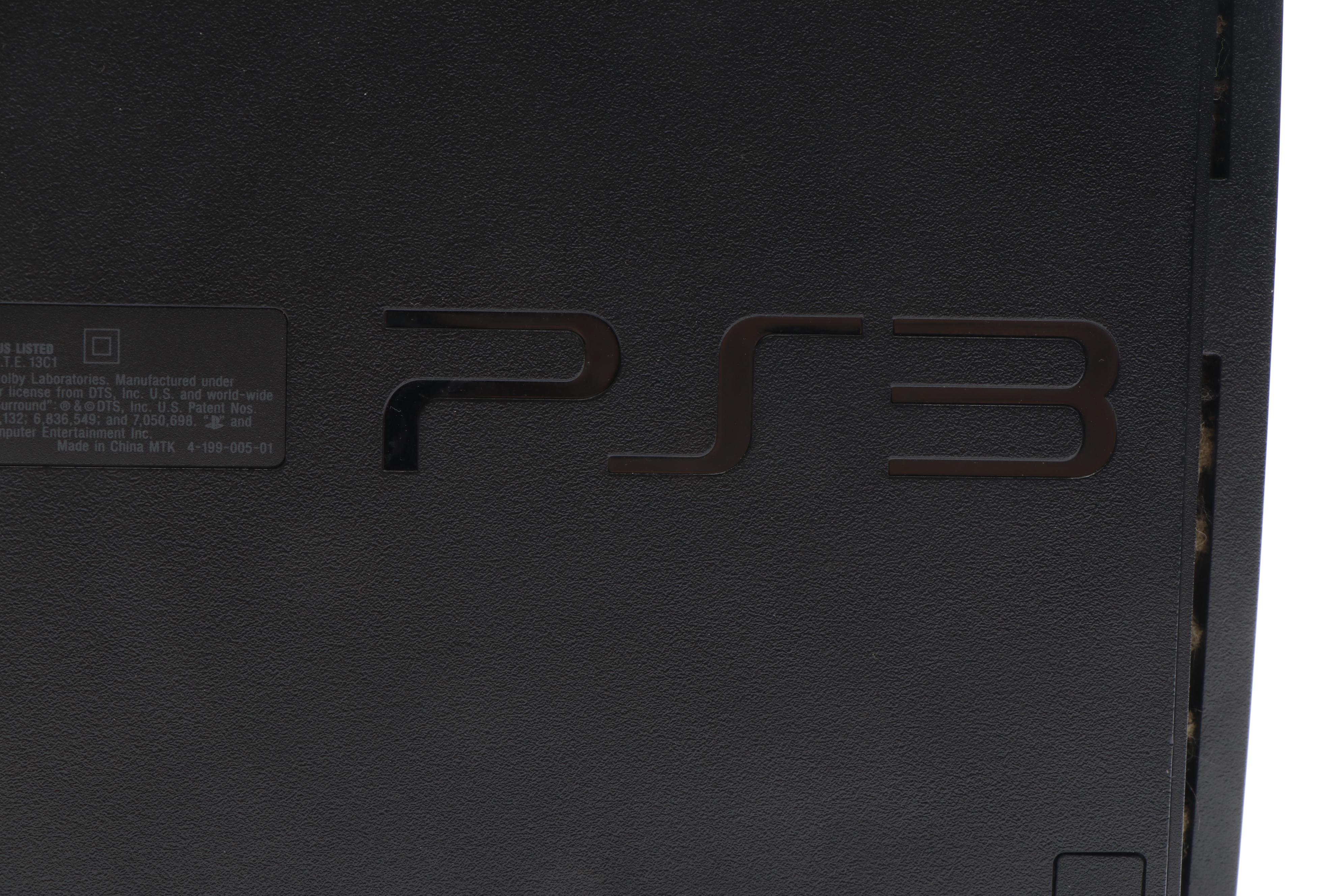 Sony Playstation 3 Slim with Wireless Controllers and Video Games