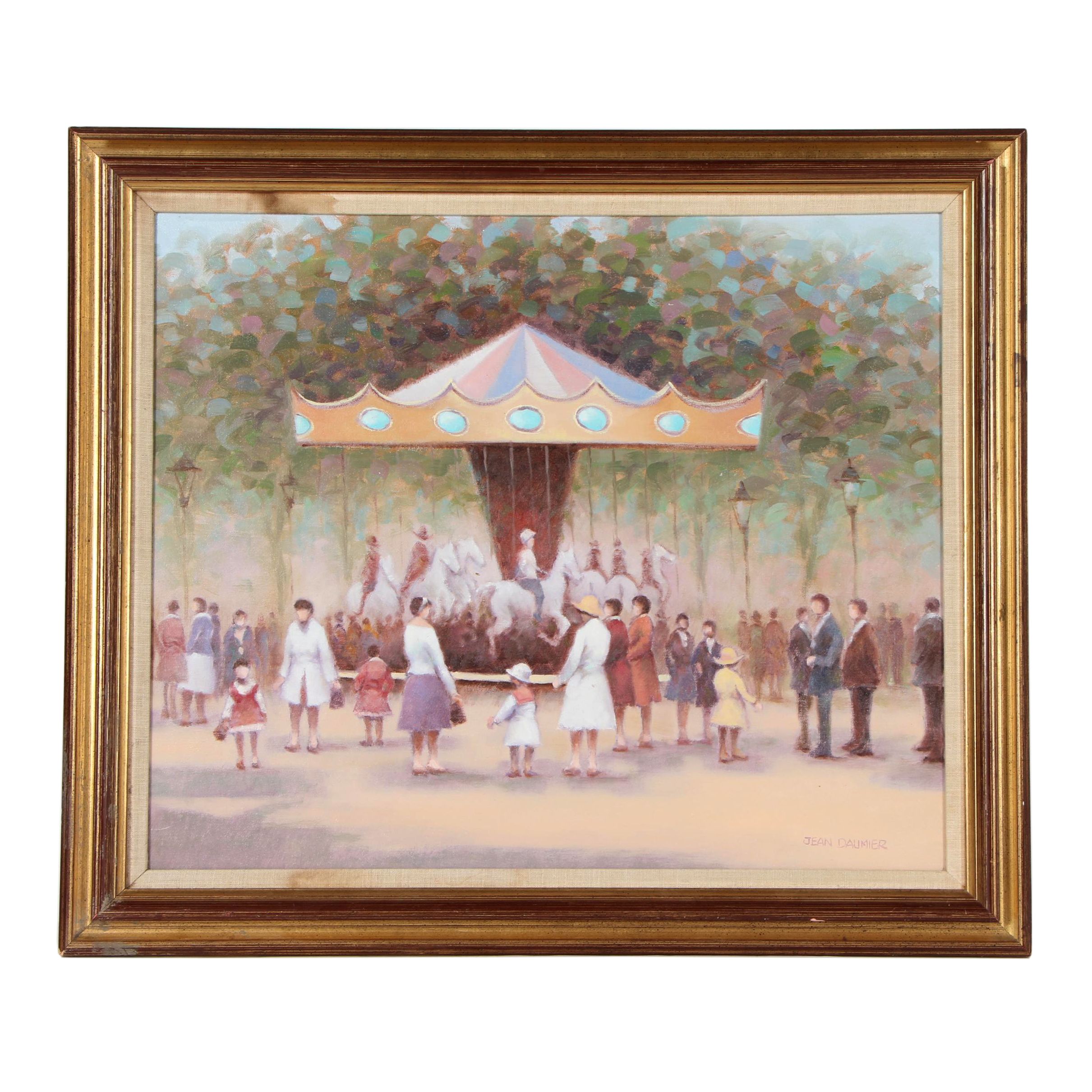 Jean Daumier Carousel Oil Painting