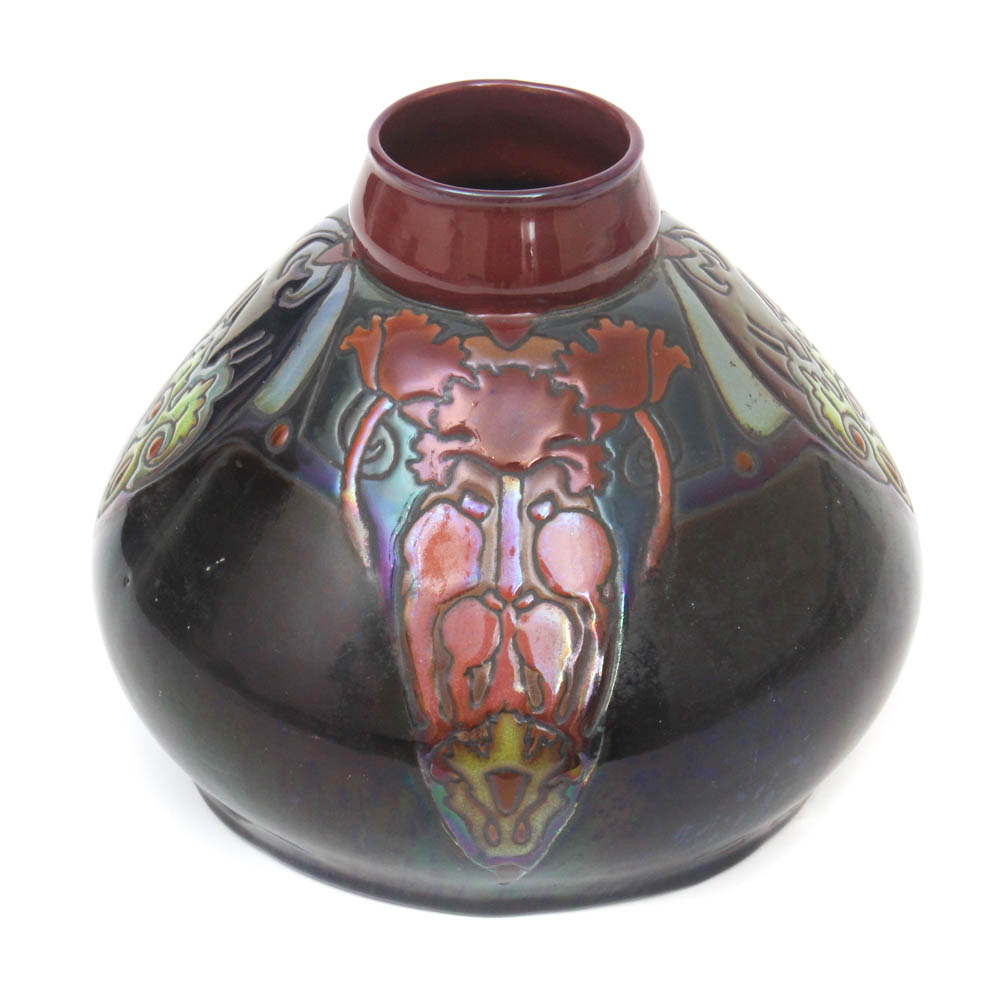 Montieres Amiens French Earthenware Vase, 1918
