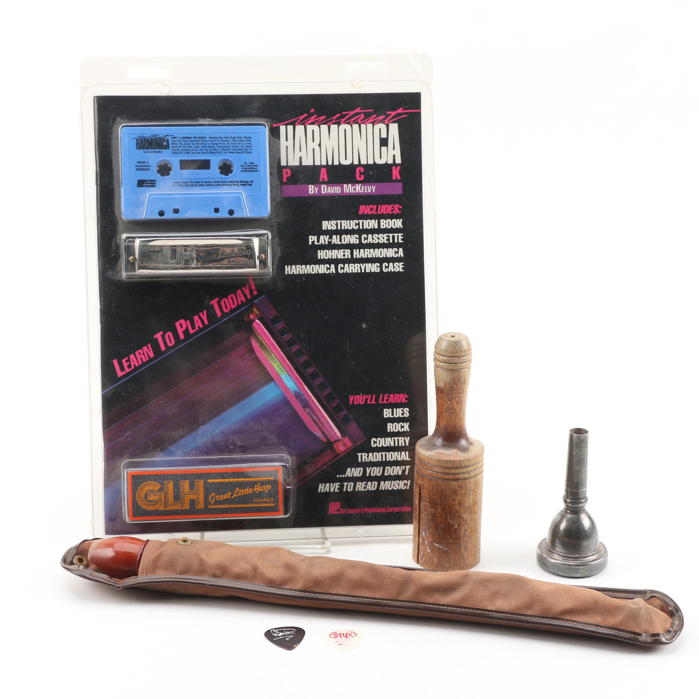 Hohner "Great Little Harp" Harmonica with Weiss Superior Recorder