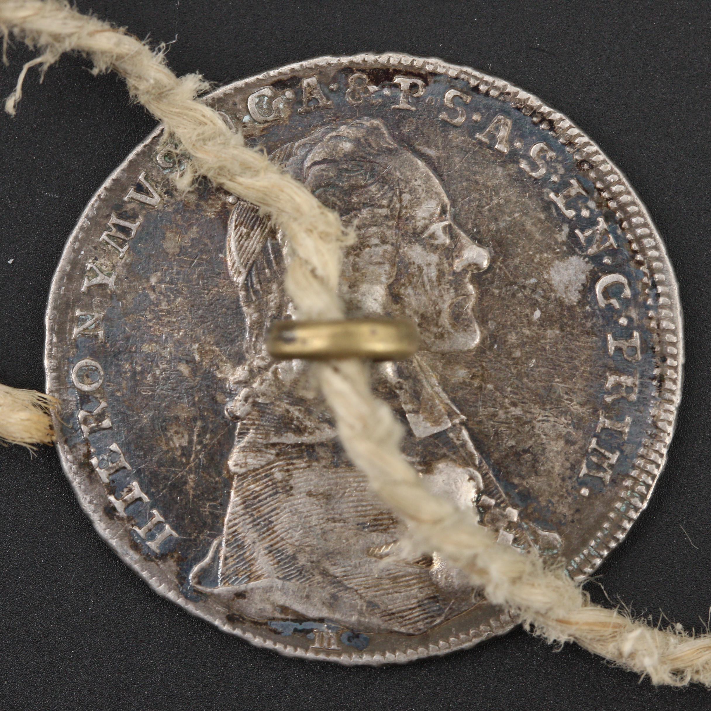 Group of 10 Austrian & German States Silver Coin Buttons