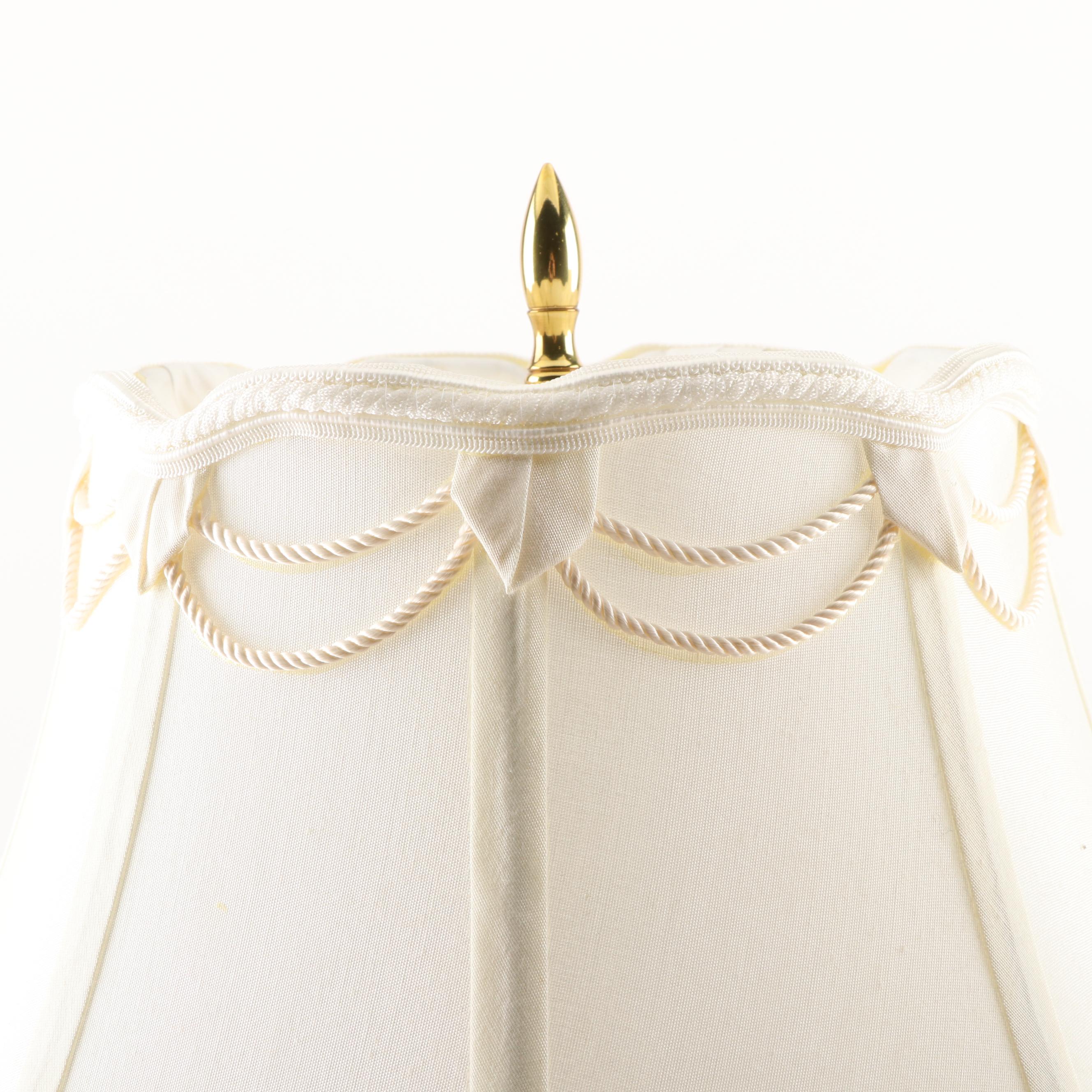 Spode Blue Room Collection Reproduction "Floral" Table Lamps