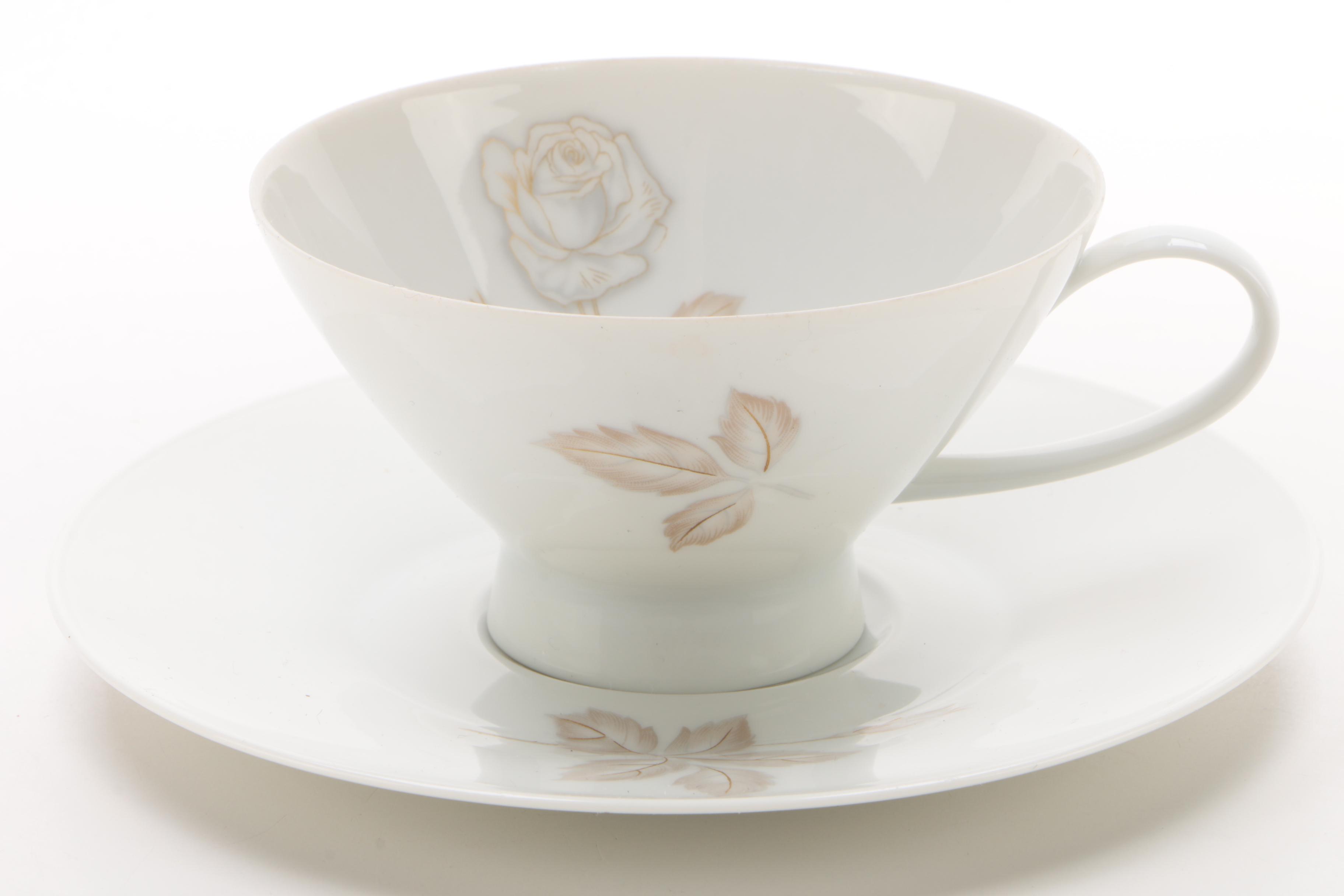 Rosenthal "Classic Rose" Porcelain Dinnerware Service for Ten, 1961-1977