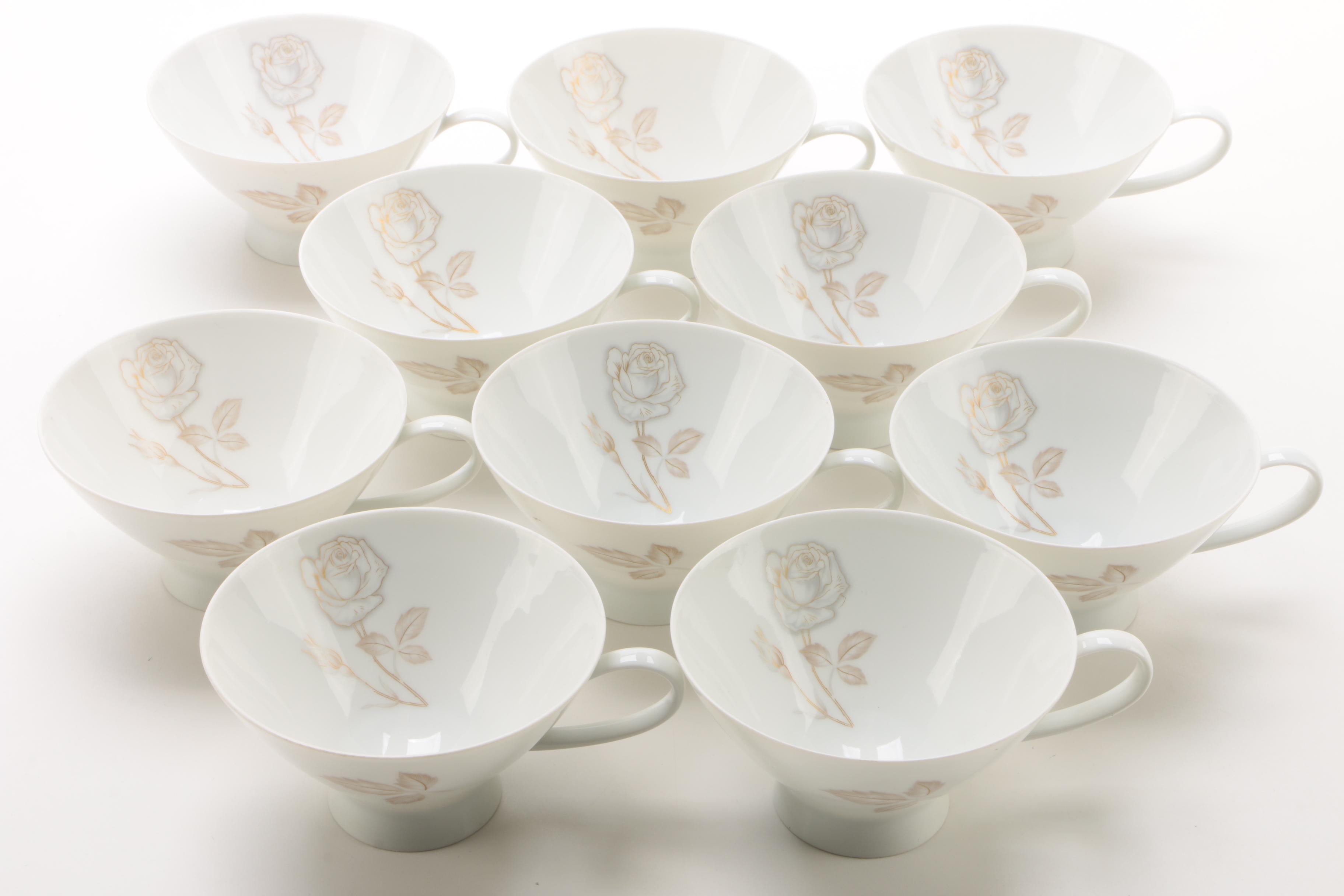 Rosenthal "Classic Rose" Porcelain Dinnerware Service for Ten, 1961-1977