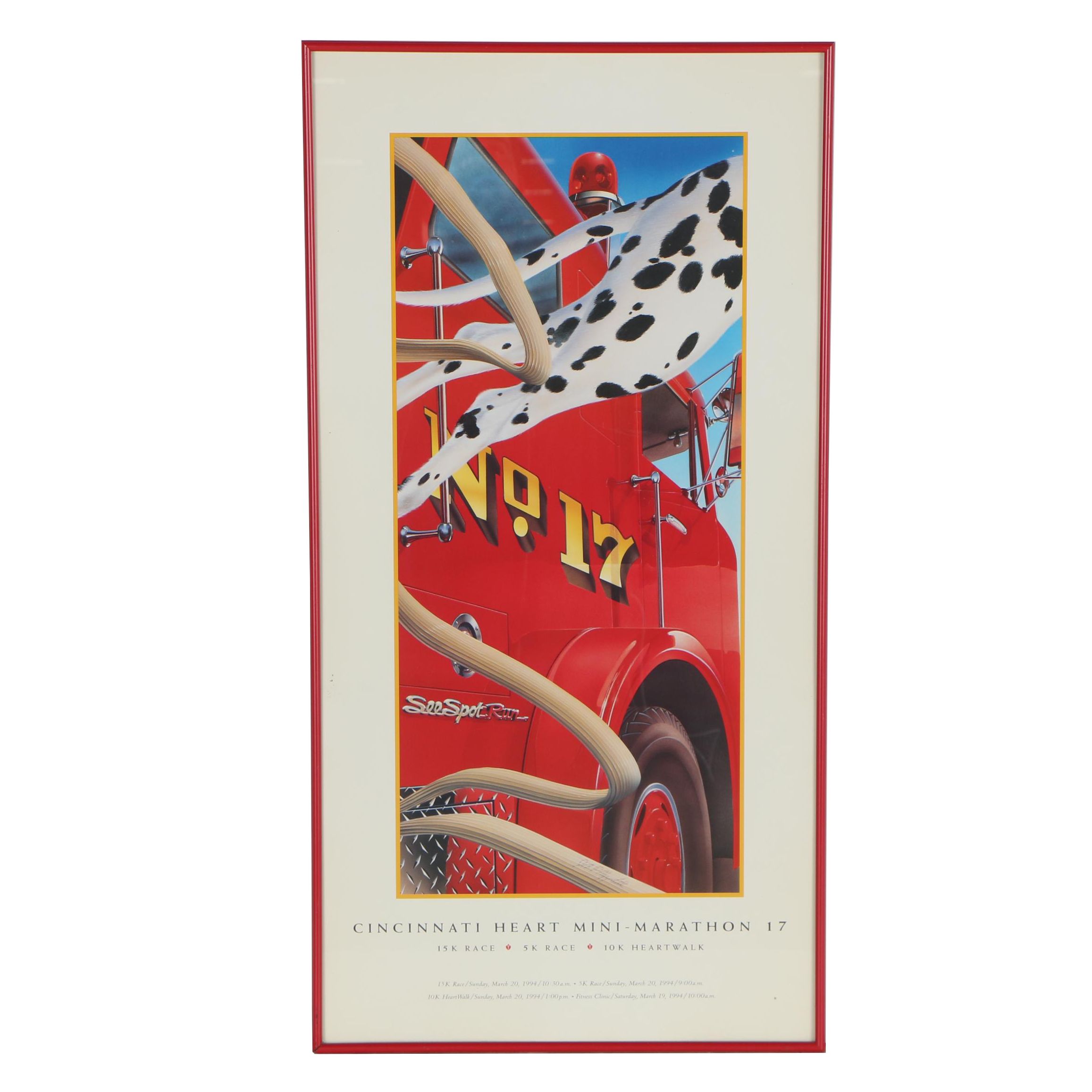 Cincinnati Heart Mini-Marathon Poster after John Maggard