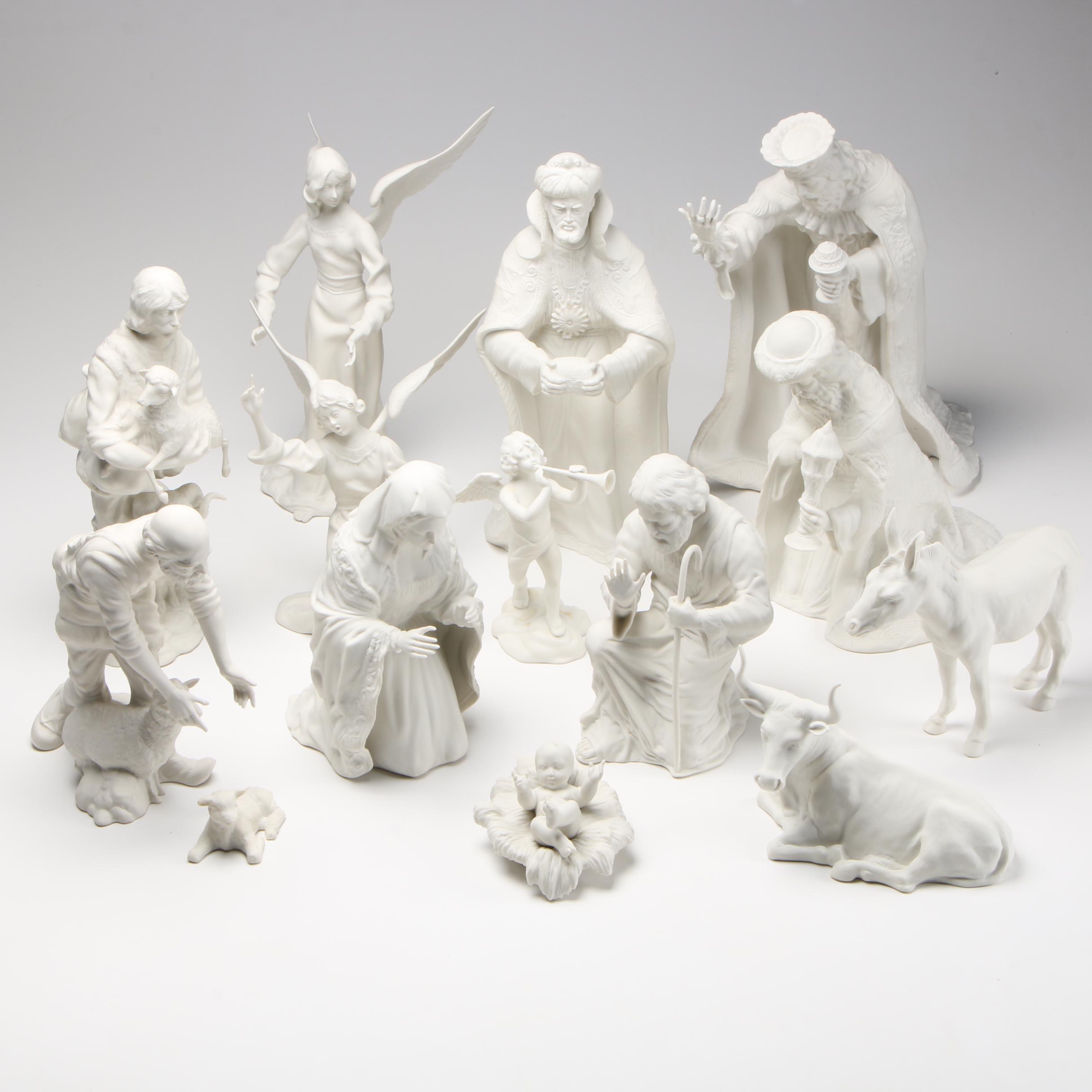 Boehm "Spirit of Bethlehem" Bisque Porcelain Nativity Figurines