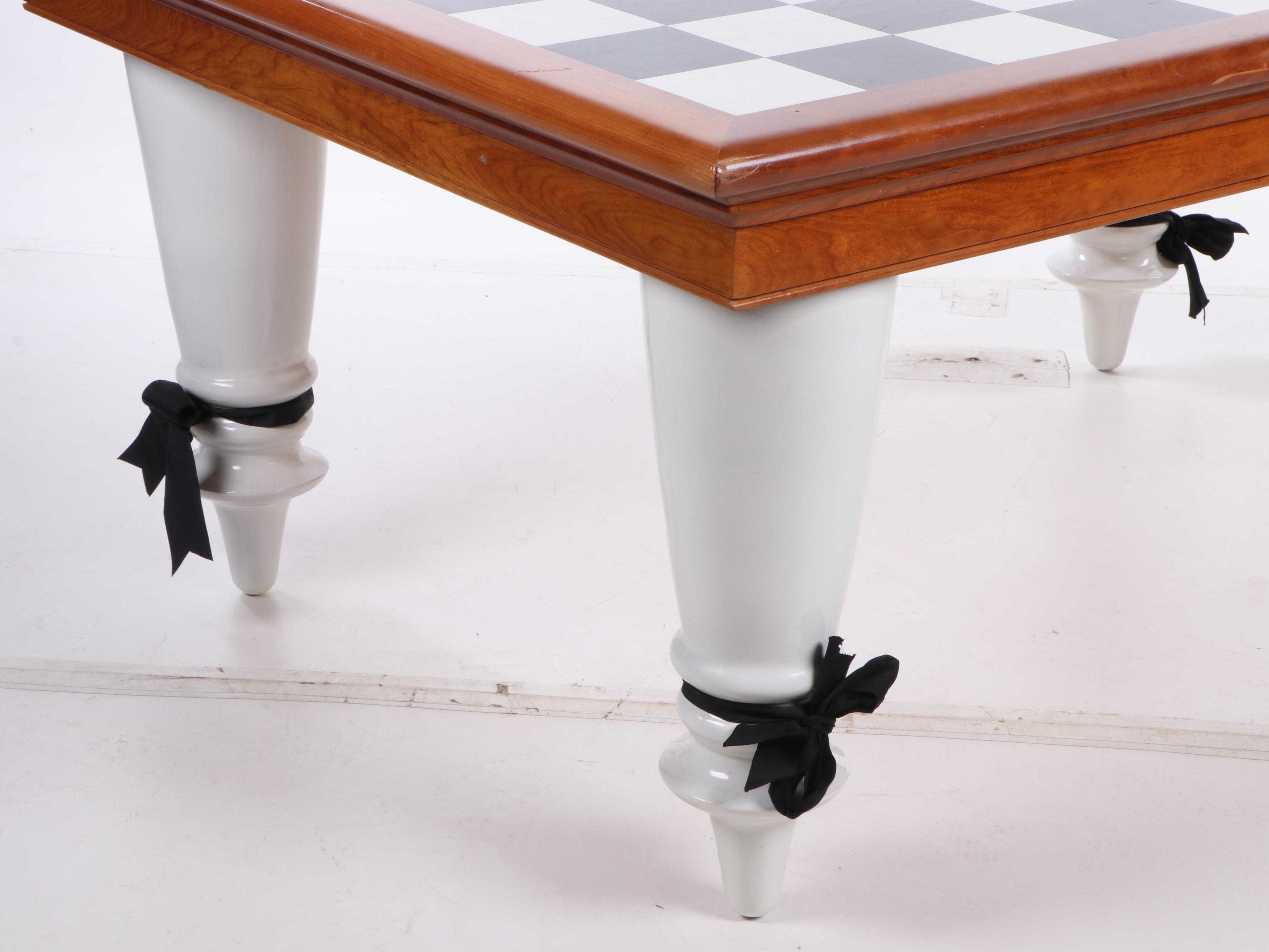 MacKenzie-Childs Checkered Dining Table, Contemporary