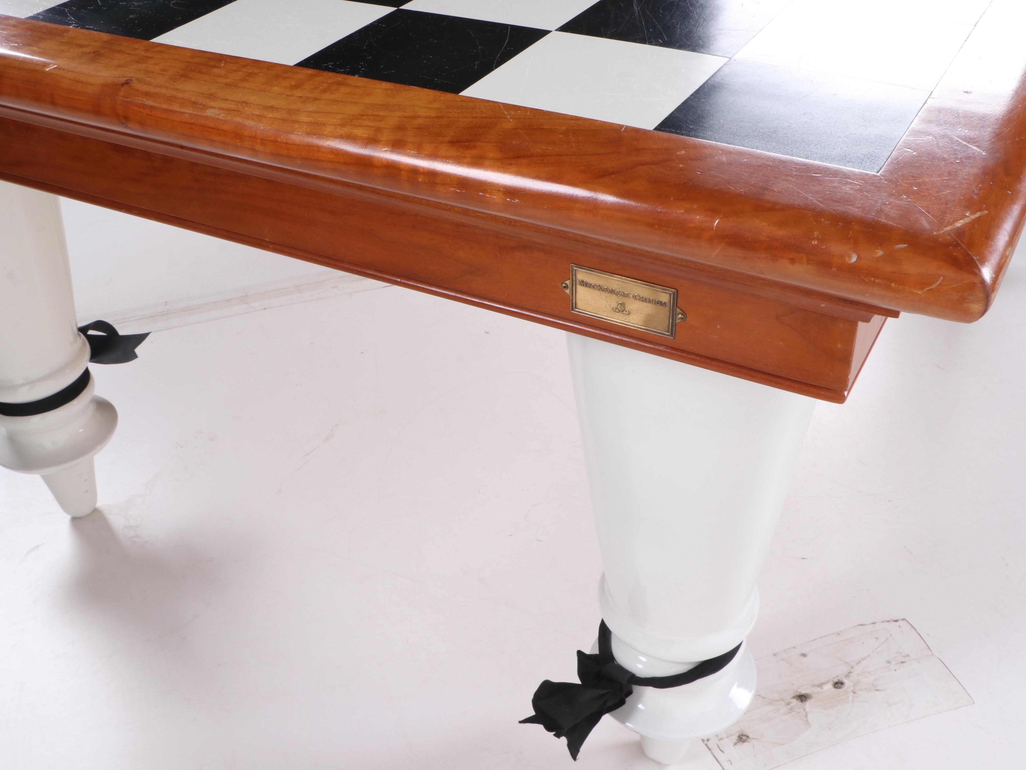 MacKenzie-Childs Checkered Dining Table, Contemporary