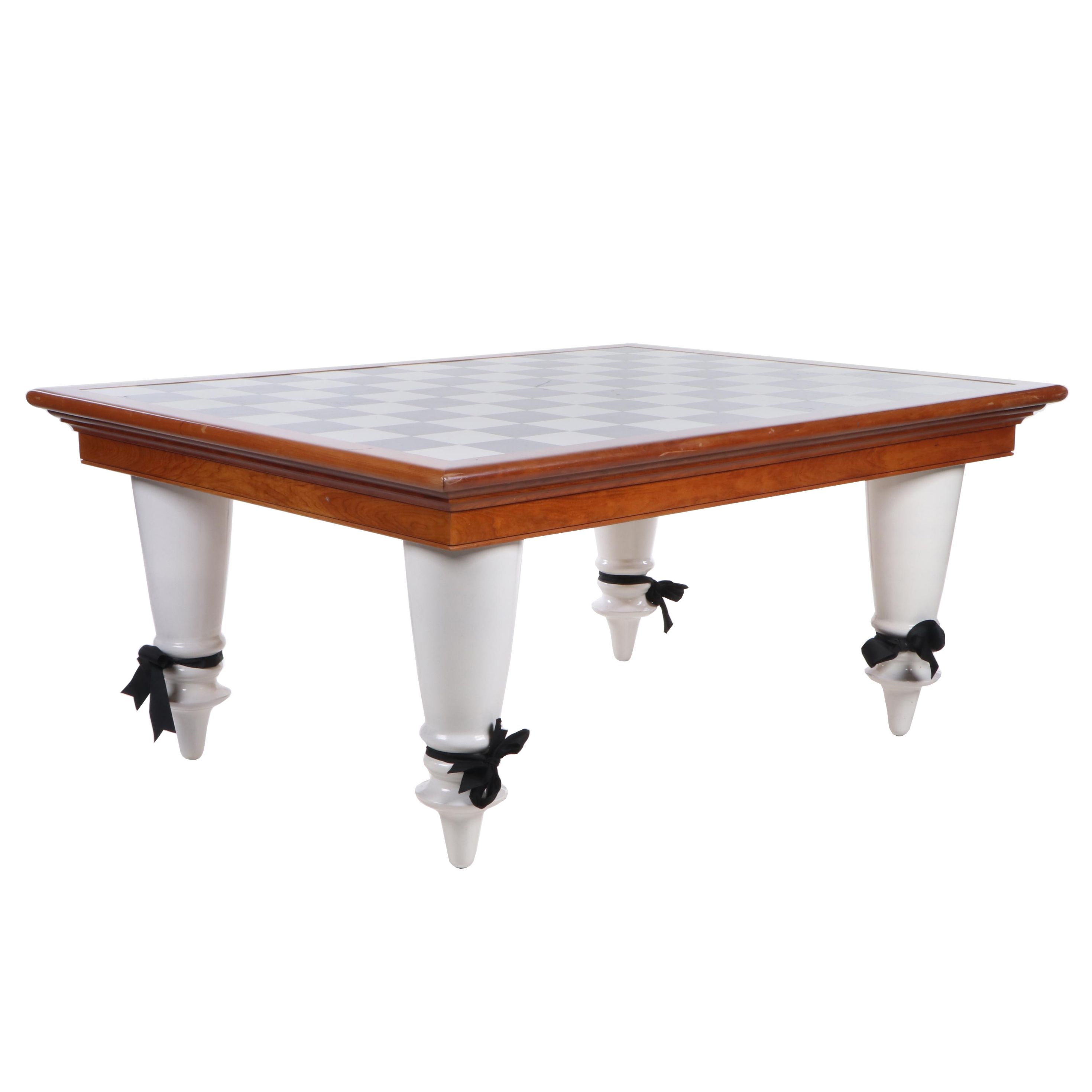 MacKenzie-Childs Checkered Dining Table, Contemporary