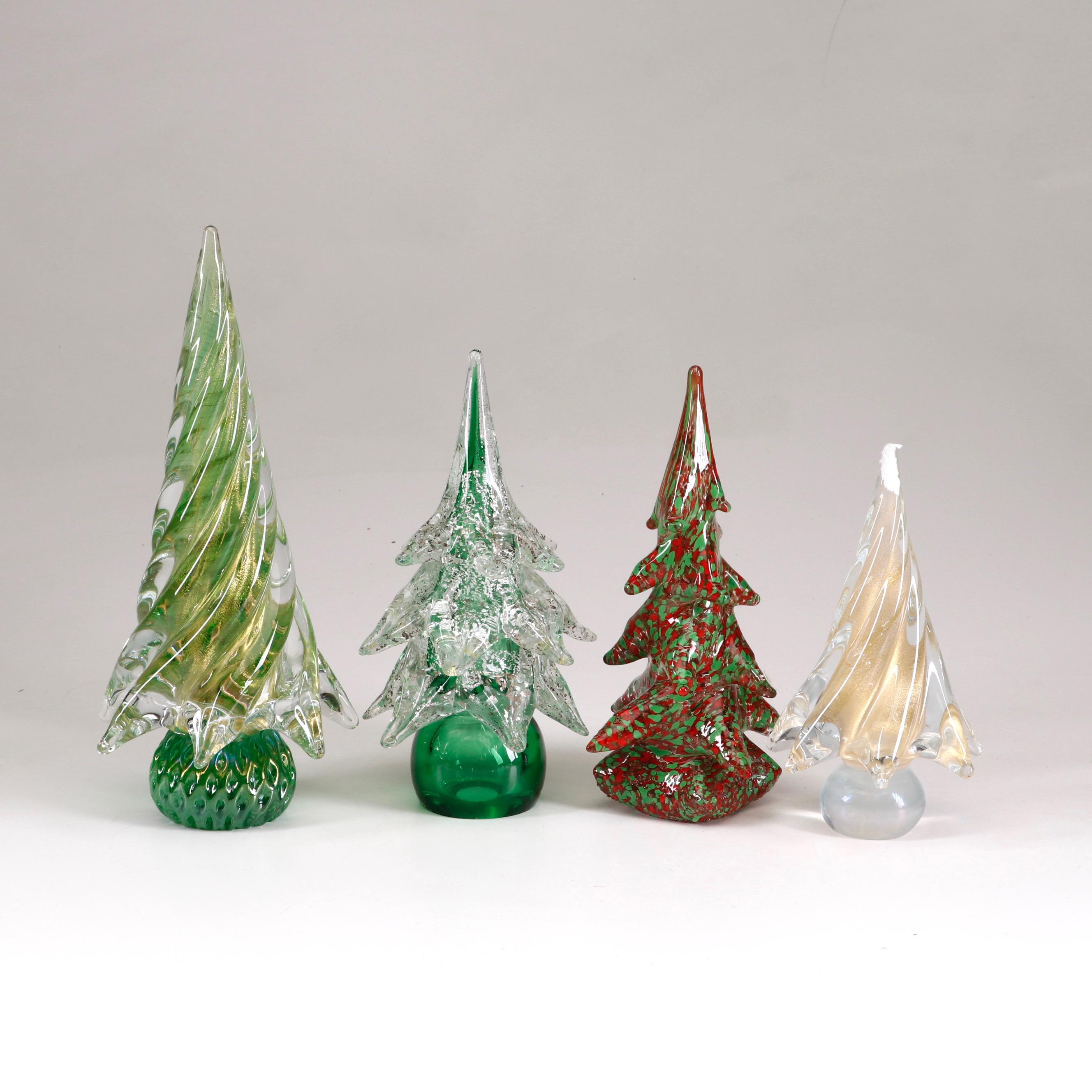 Murano Glass Christmas Trees
