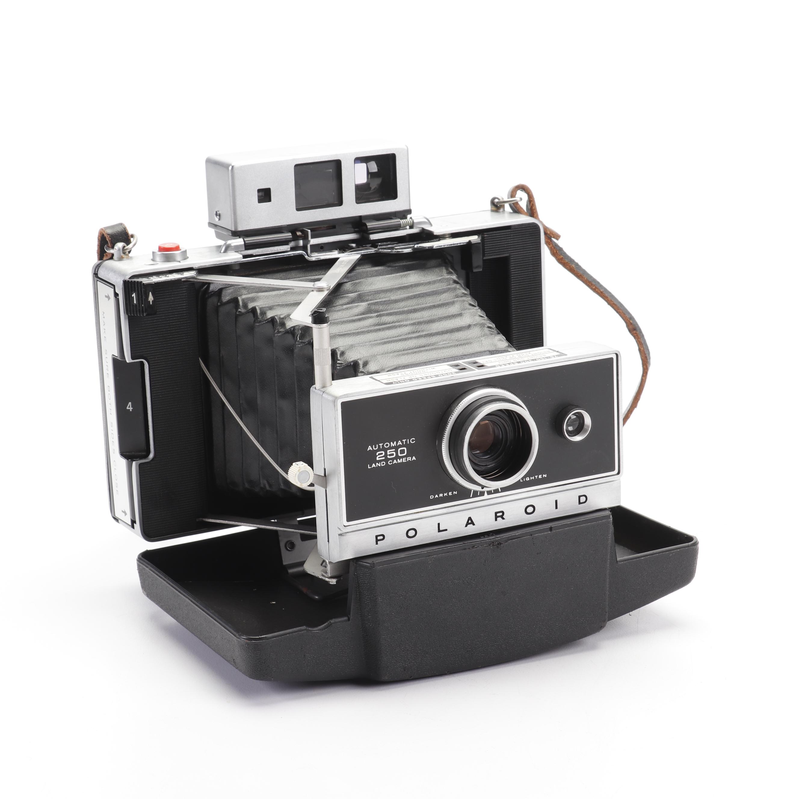 Polaroid Automatic 250 Land Camera with Folding Bellows and Accessories, 1960s