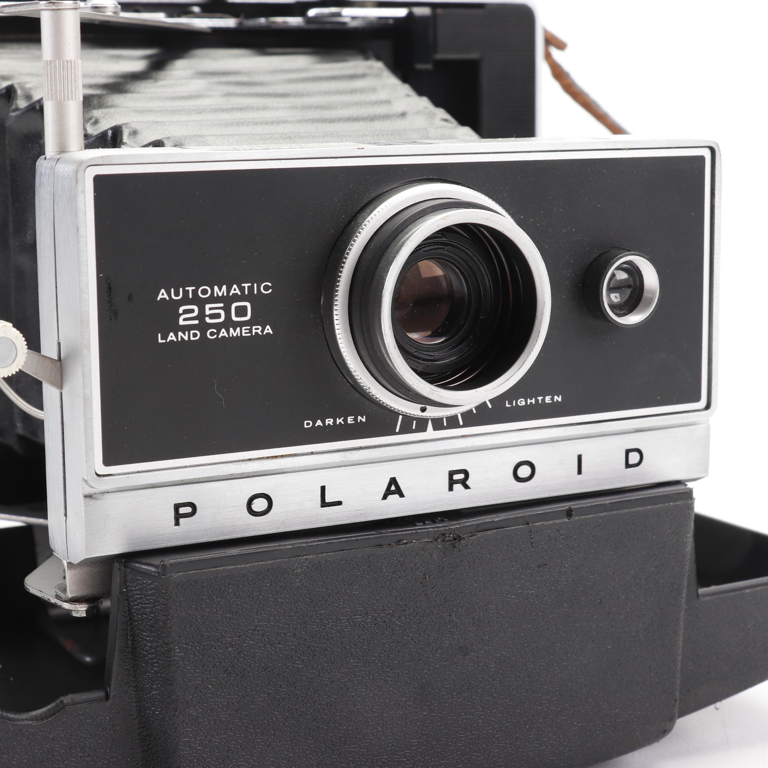 Polaroid Automatic 250 Land Camera with Folding Bellows and Accessories, 1960s