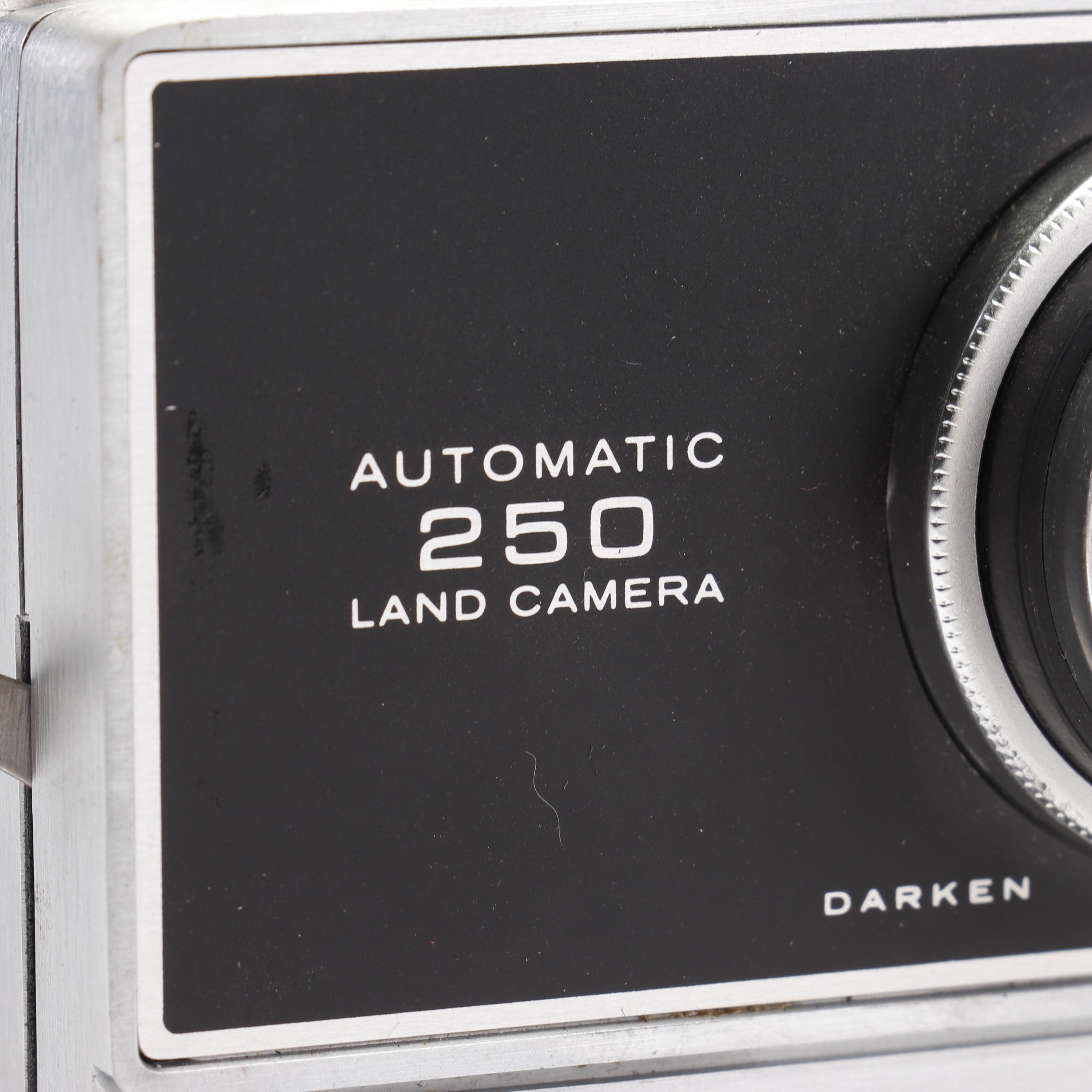 Polaroid Automatic 250 Land Camera with Folding Bellows and Accessories, 1960s