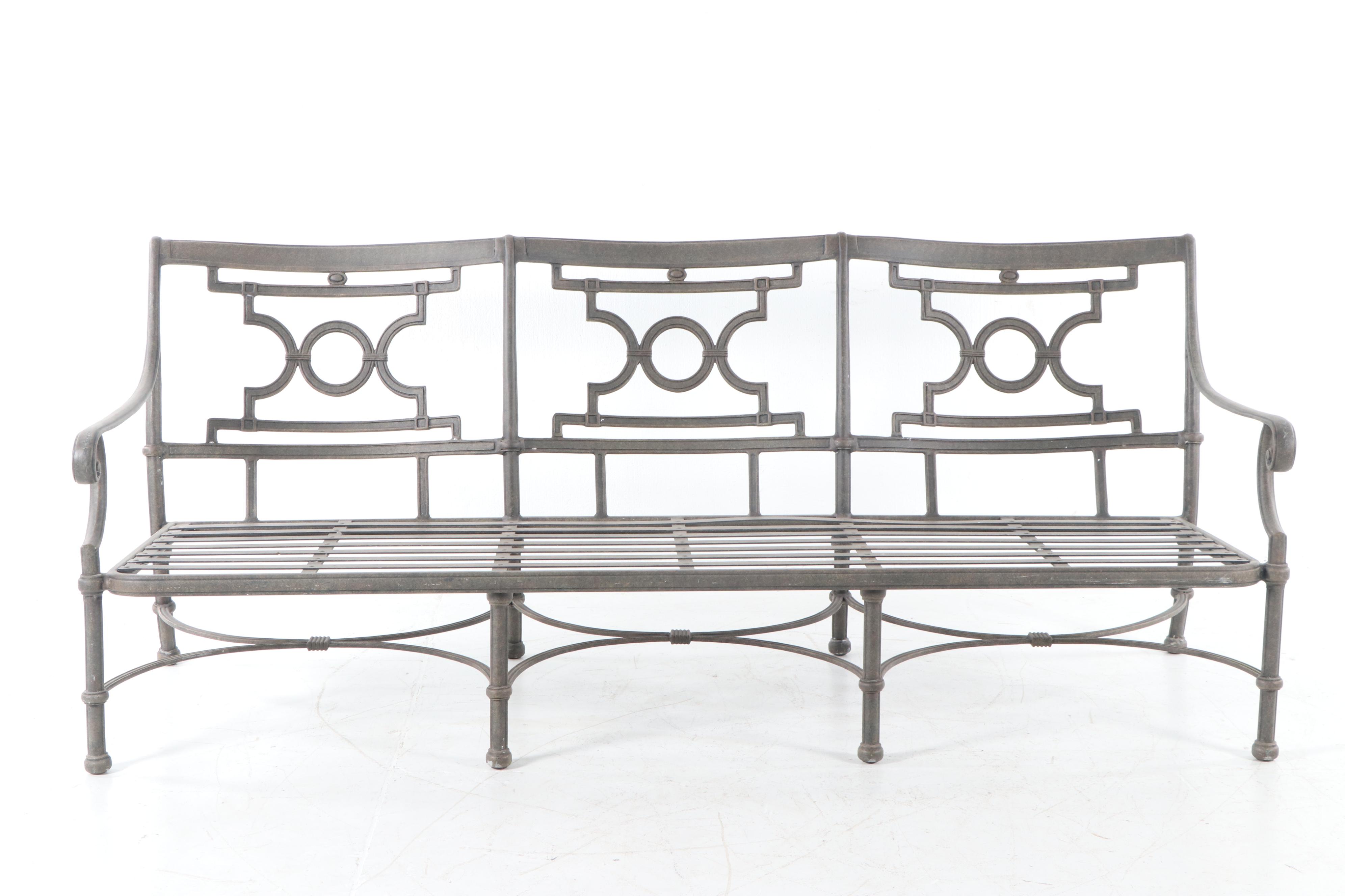 Woodard Landgrave Sofa, Coffee Table, Side Table and Chair