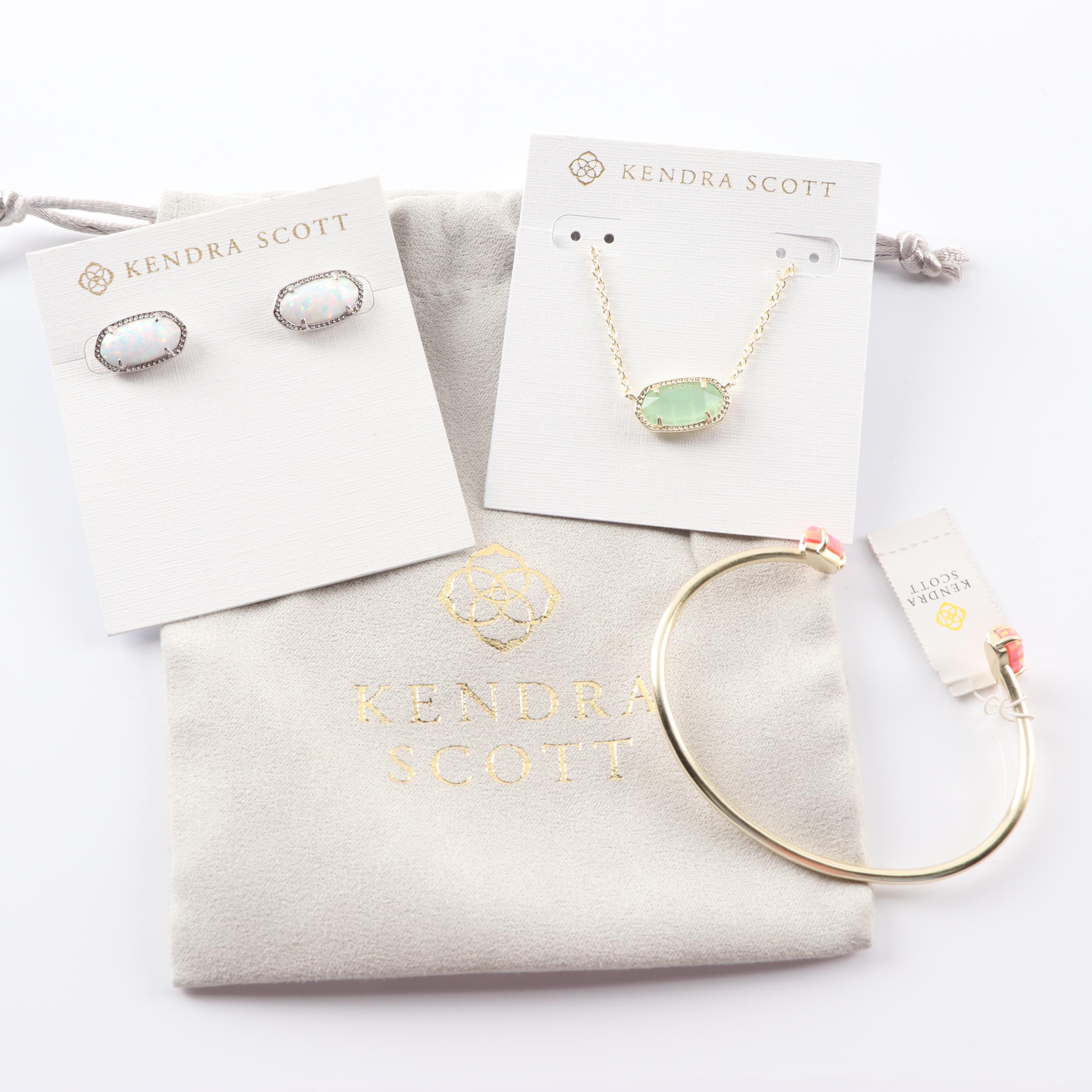 Kendra Scott Costume Jewelry Bracelet, Necklace and Earrings