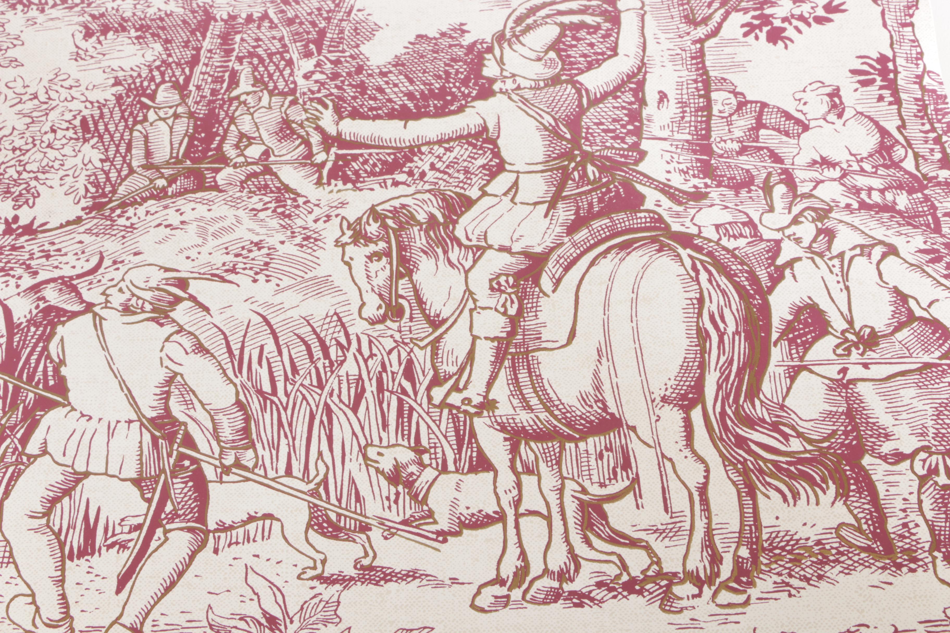 Carey Lind Wallpaper with Hunting Scene