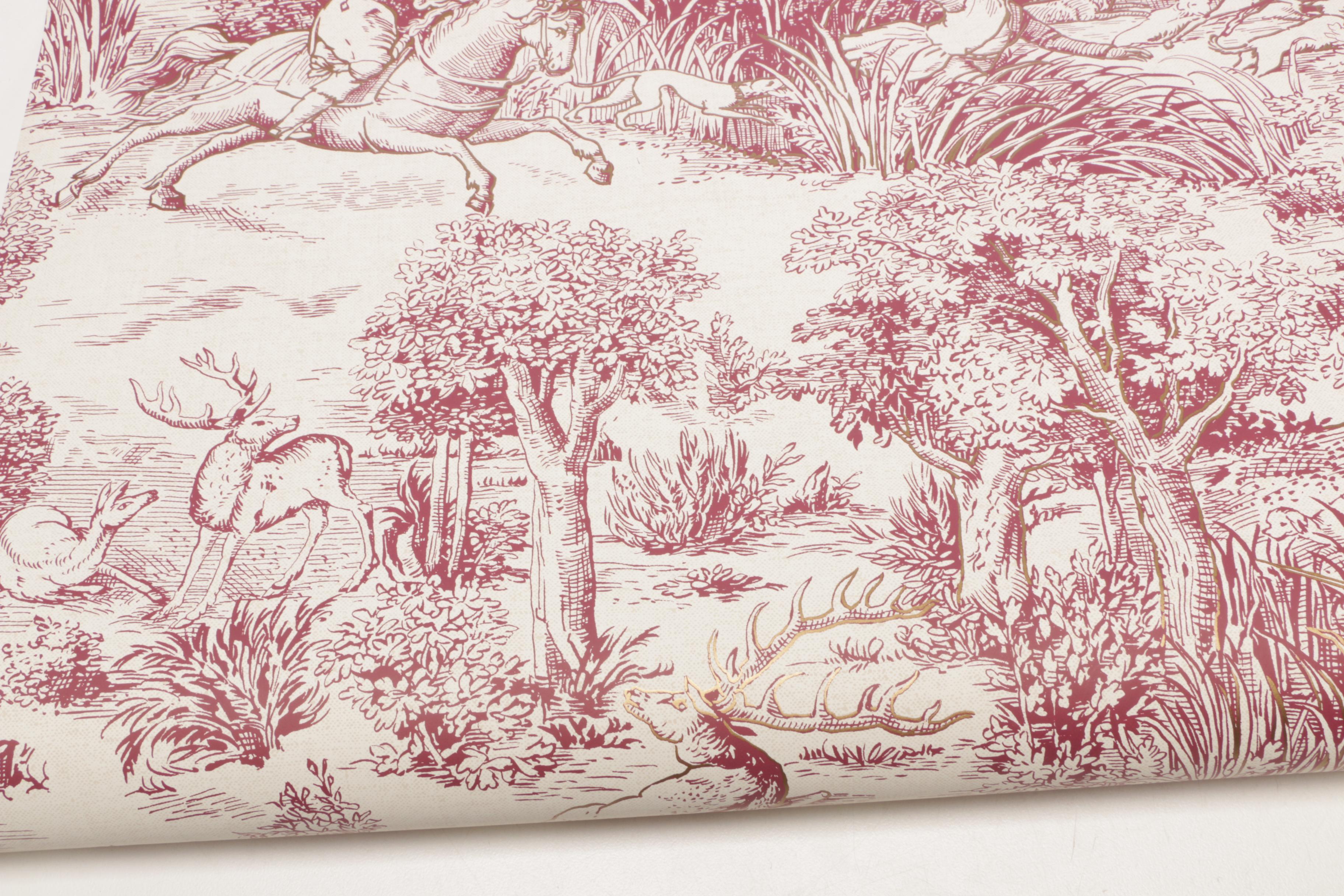 Carey Lind Wallpaper with Hunting Scene