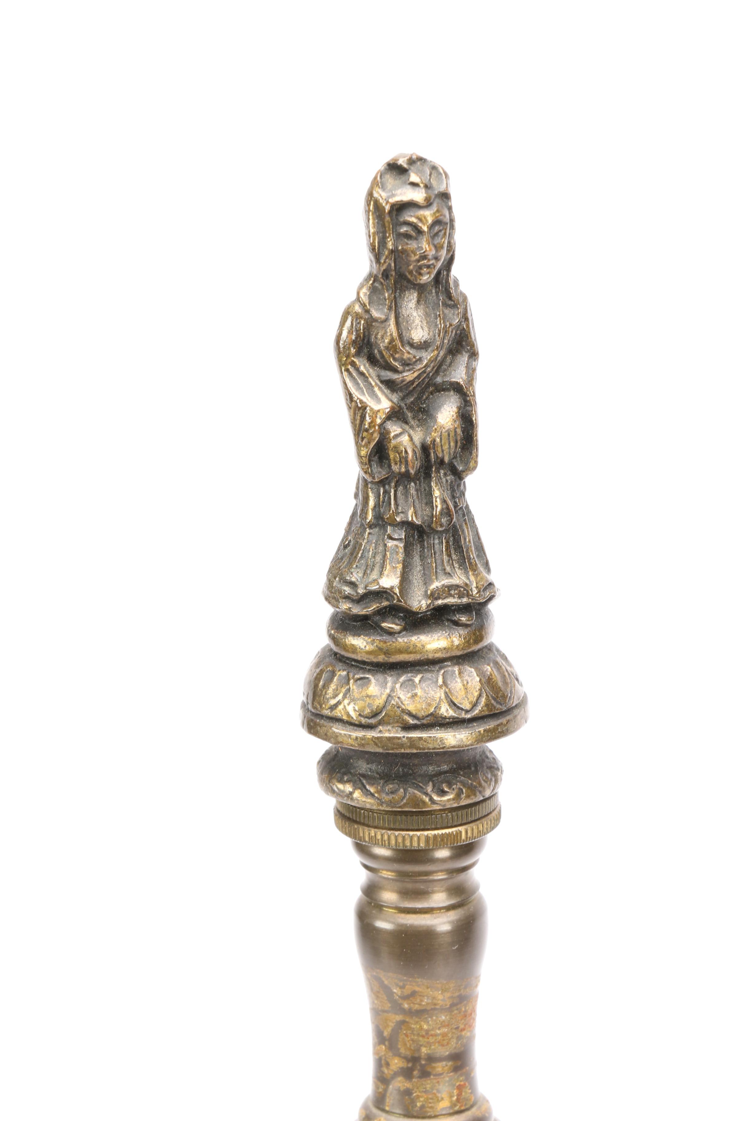 Chinese Carved Cinnabar Table Lamps, Qing Dynasty