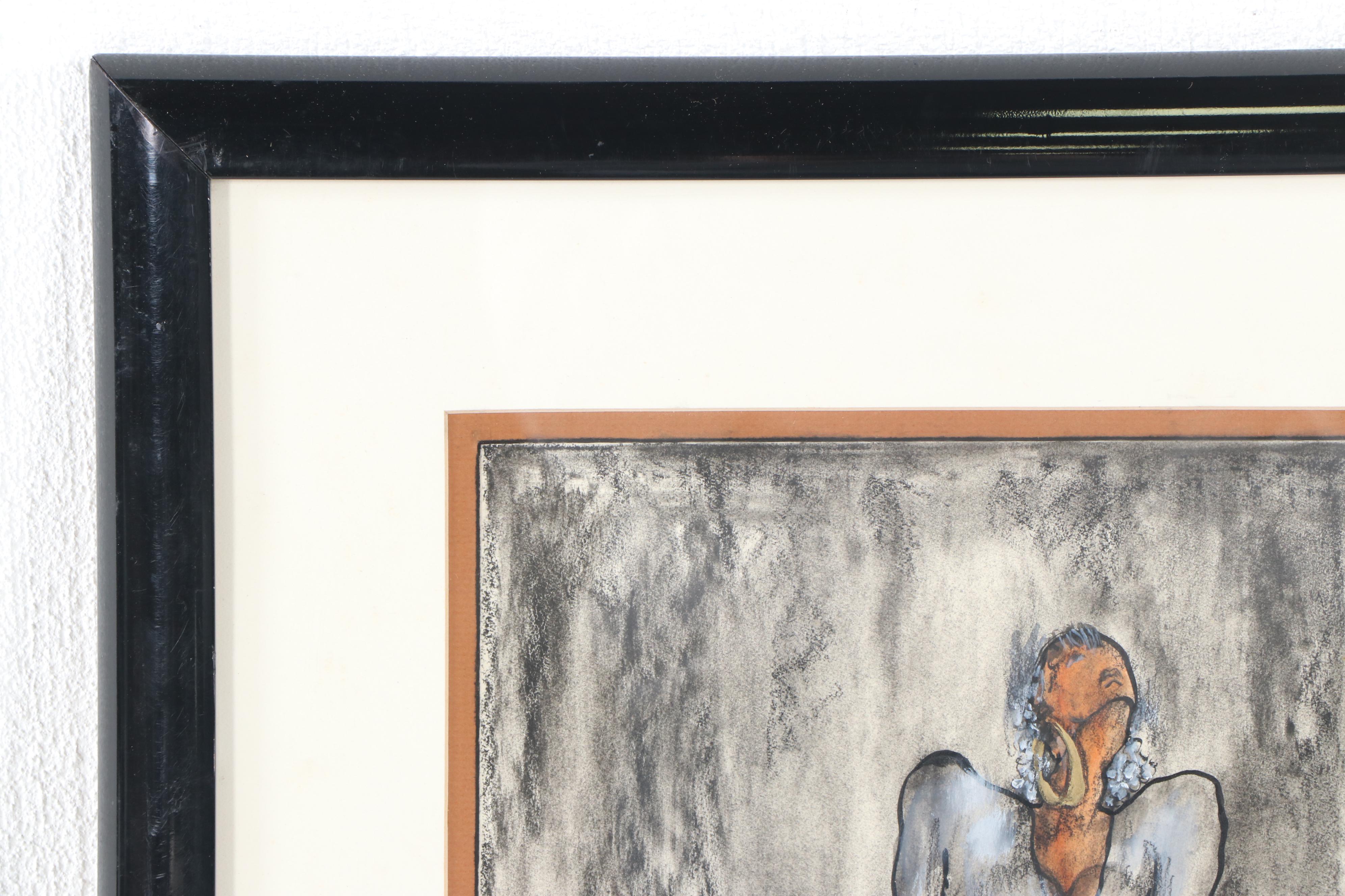 Figural Color Lithograph After Joel Gresham