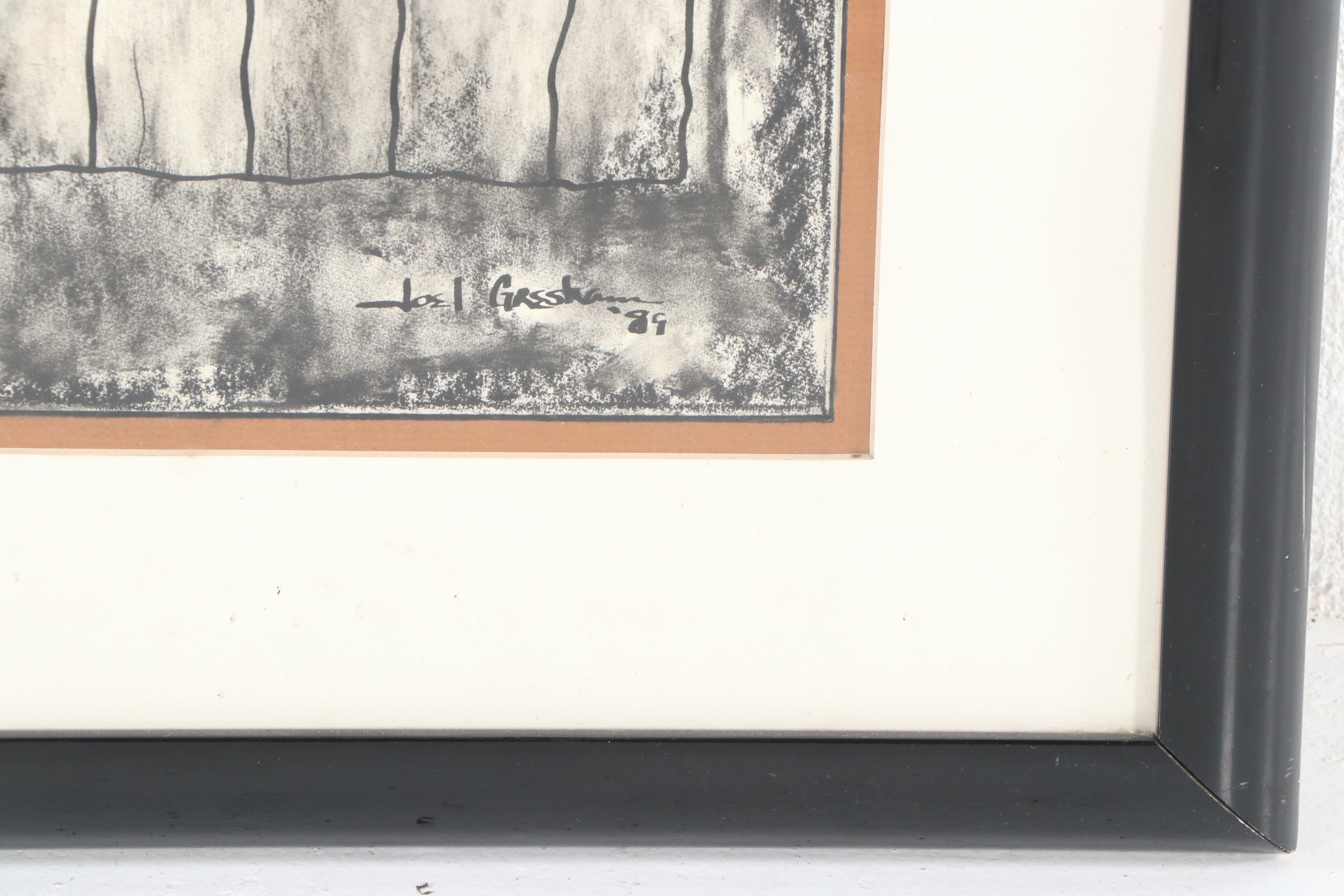 Figural Color Lithograph After Joel Gresham