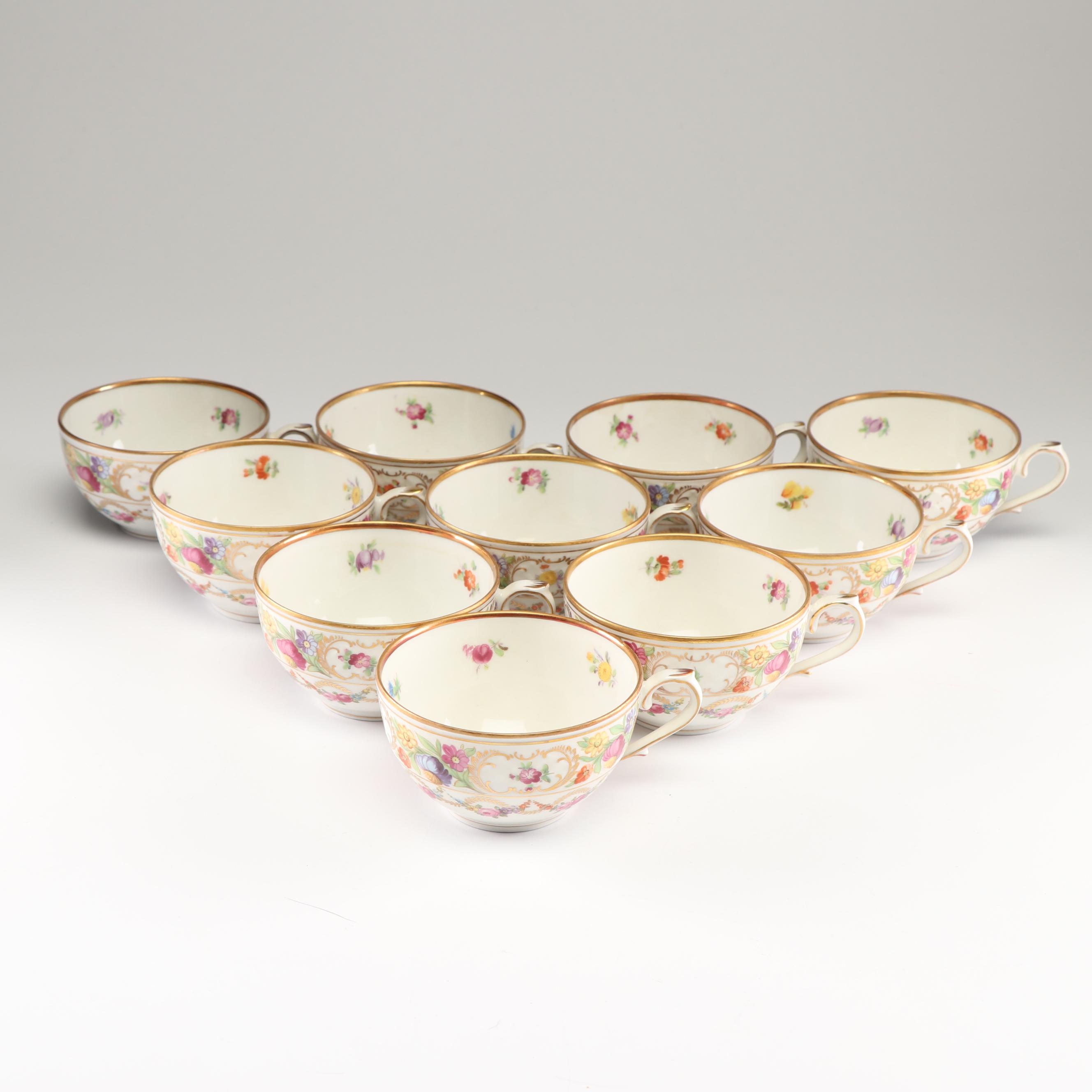 Schumann "Empress Dresden Flowers" Reticulated Porcelain Dinnerware