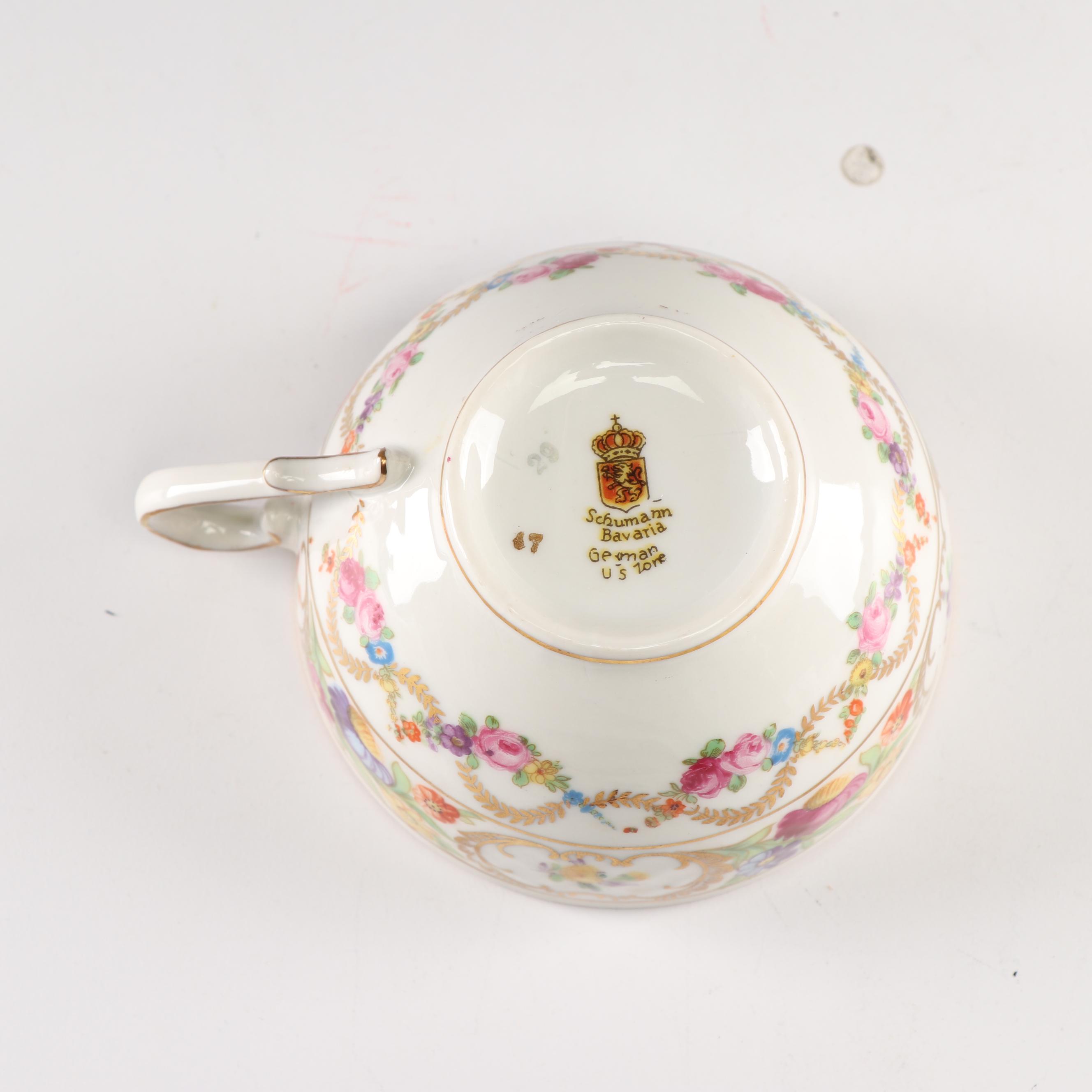 Schumann "Empress Dresden Flowers" Reticulated Porcelain Dinnerware