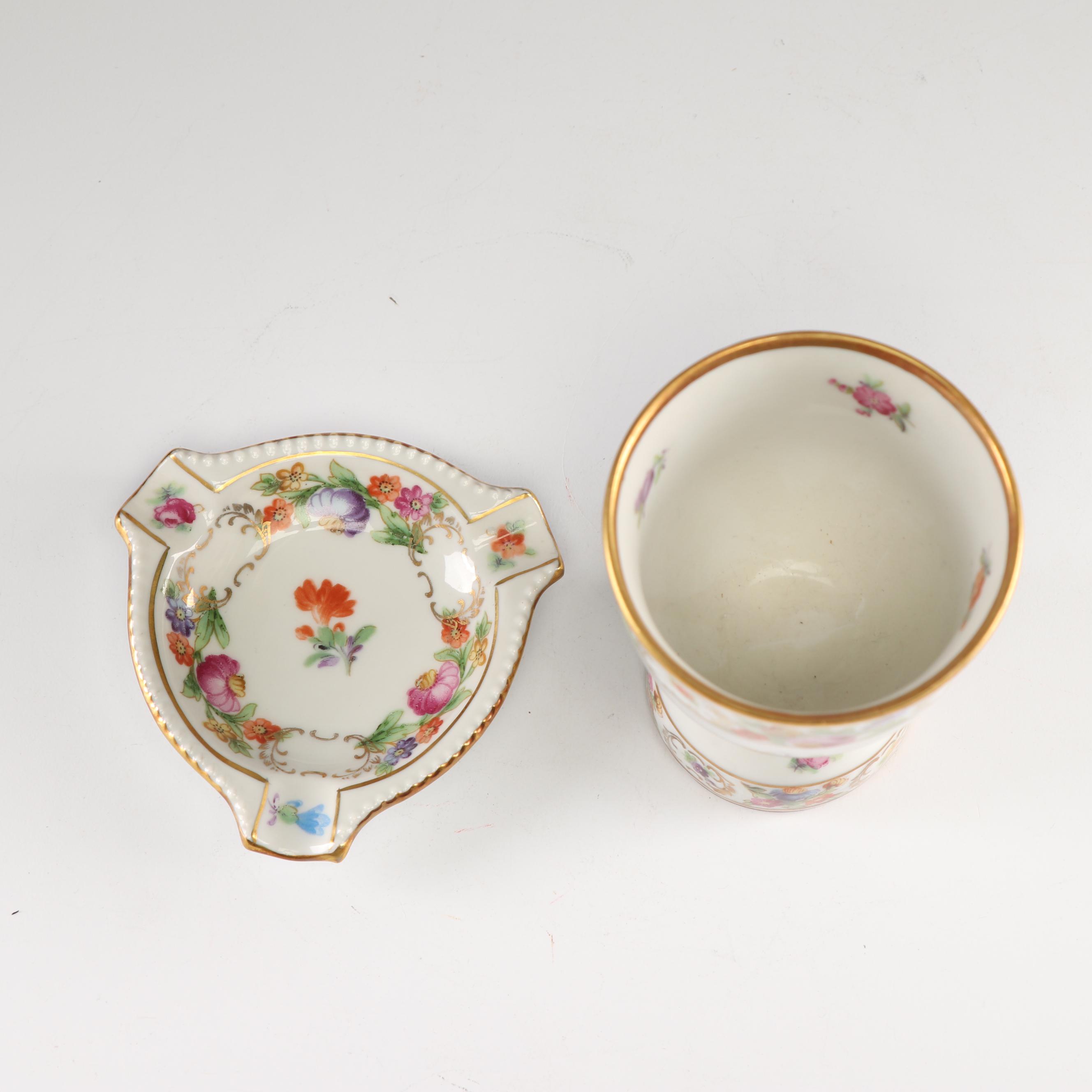 Schumann "Empress Dresden Flowers" Reticulated Porcelain Dinnerware