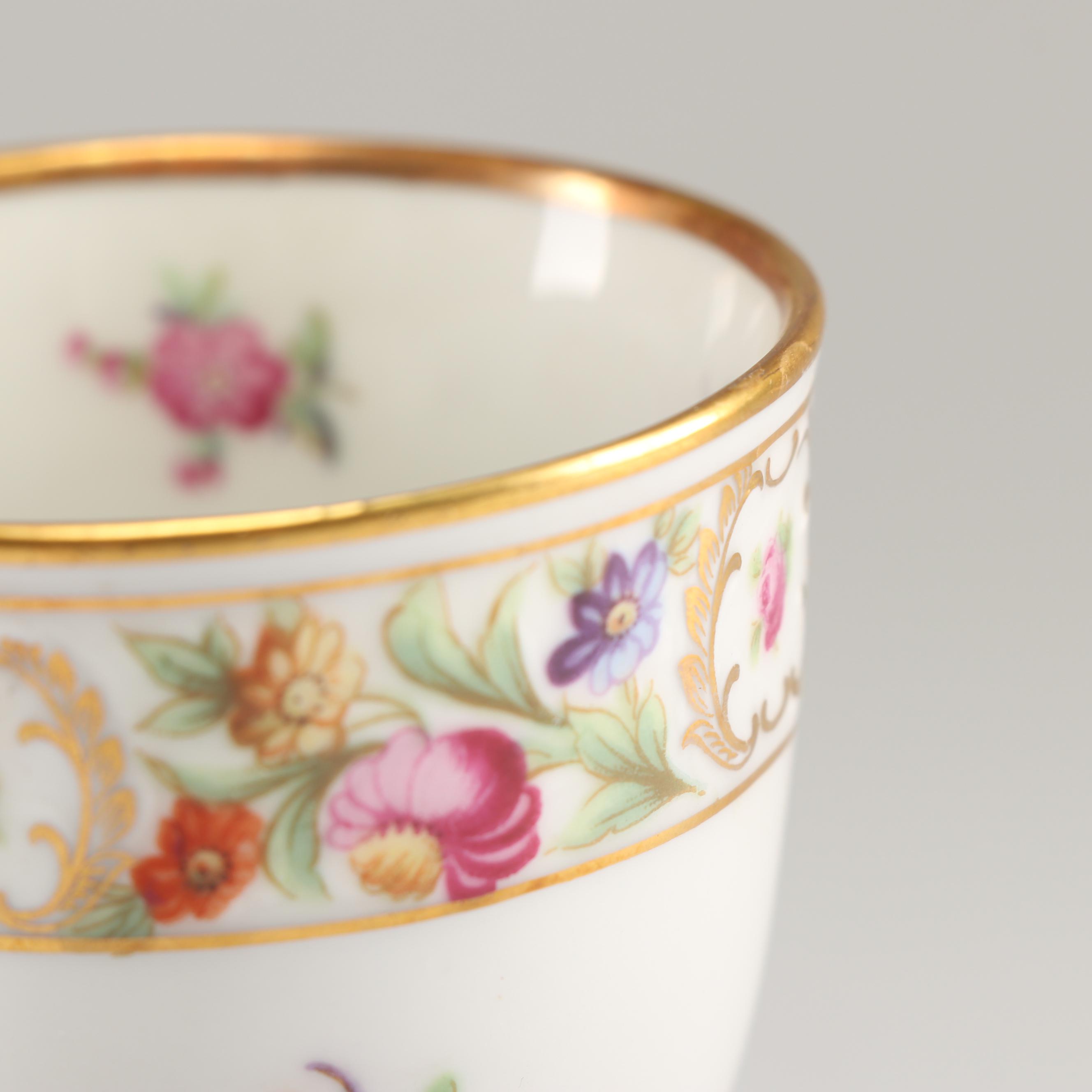 Schumann "Empress Dresden Flowers" Reticulated Porcelain Dinnerware