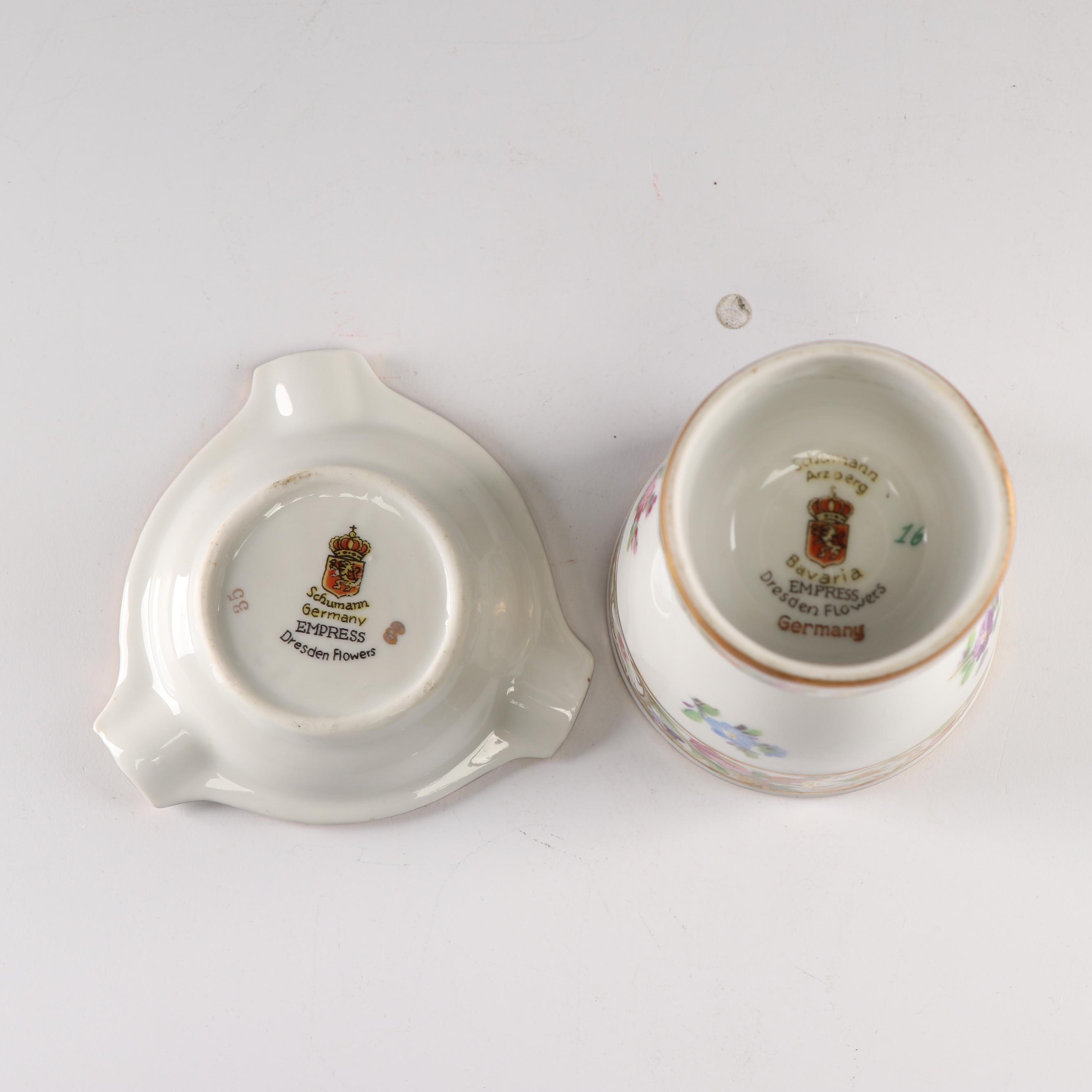 Schumann "Empress Dresden Flowers" Reticulated Porcelain Dinnerware